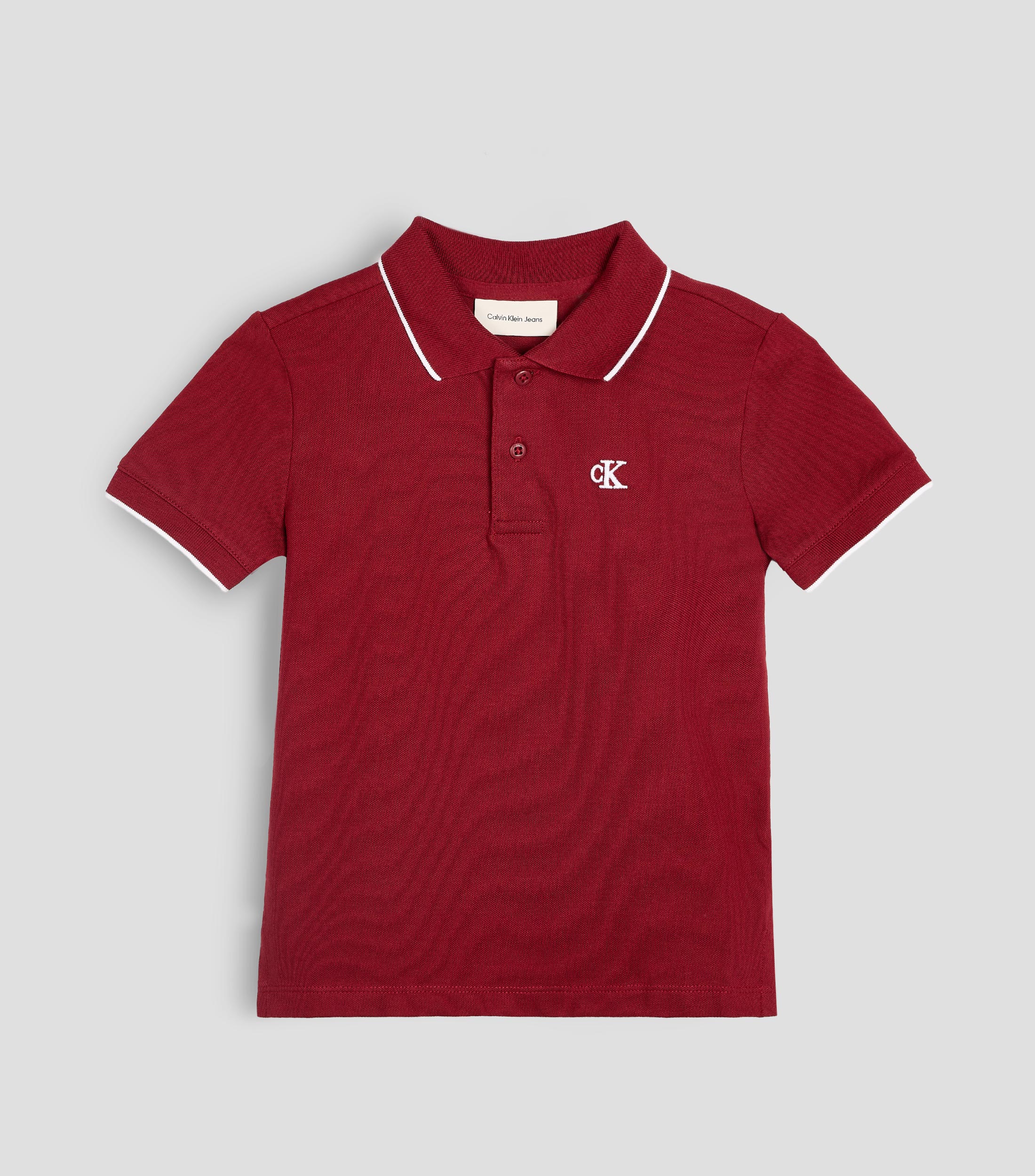 Playera Tipo Polo Manga Corta Liso Niño