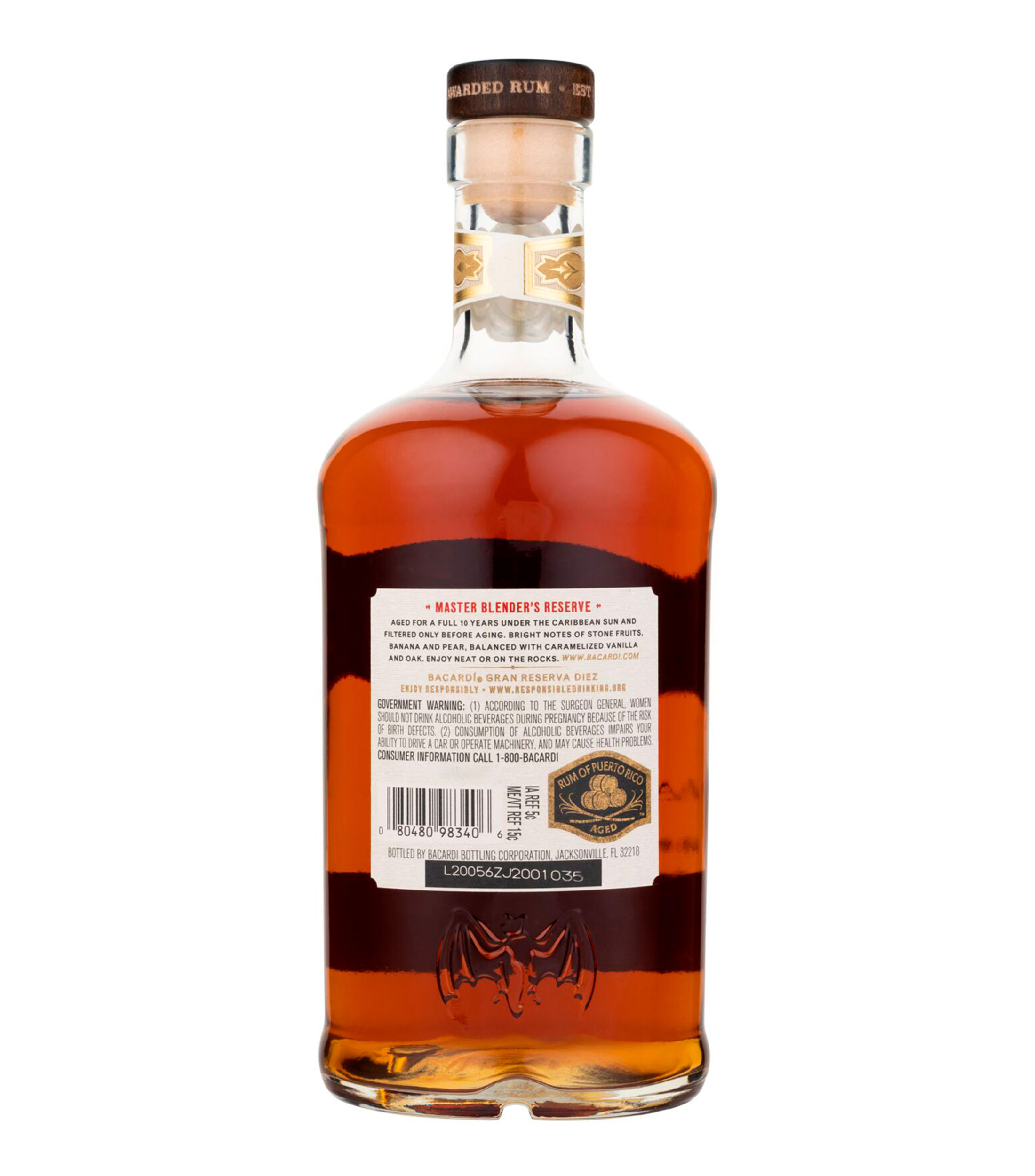 Ron Gran Reserva Diez Anos, 750 ml