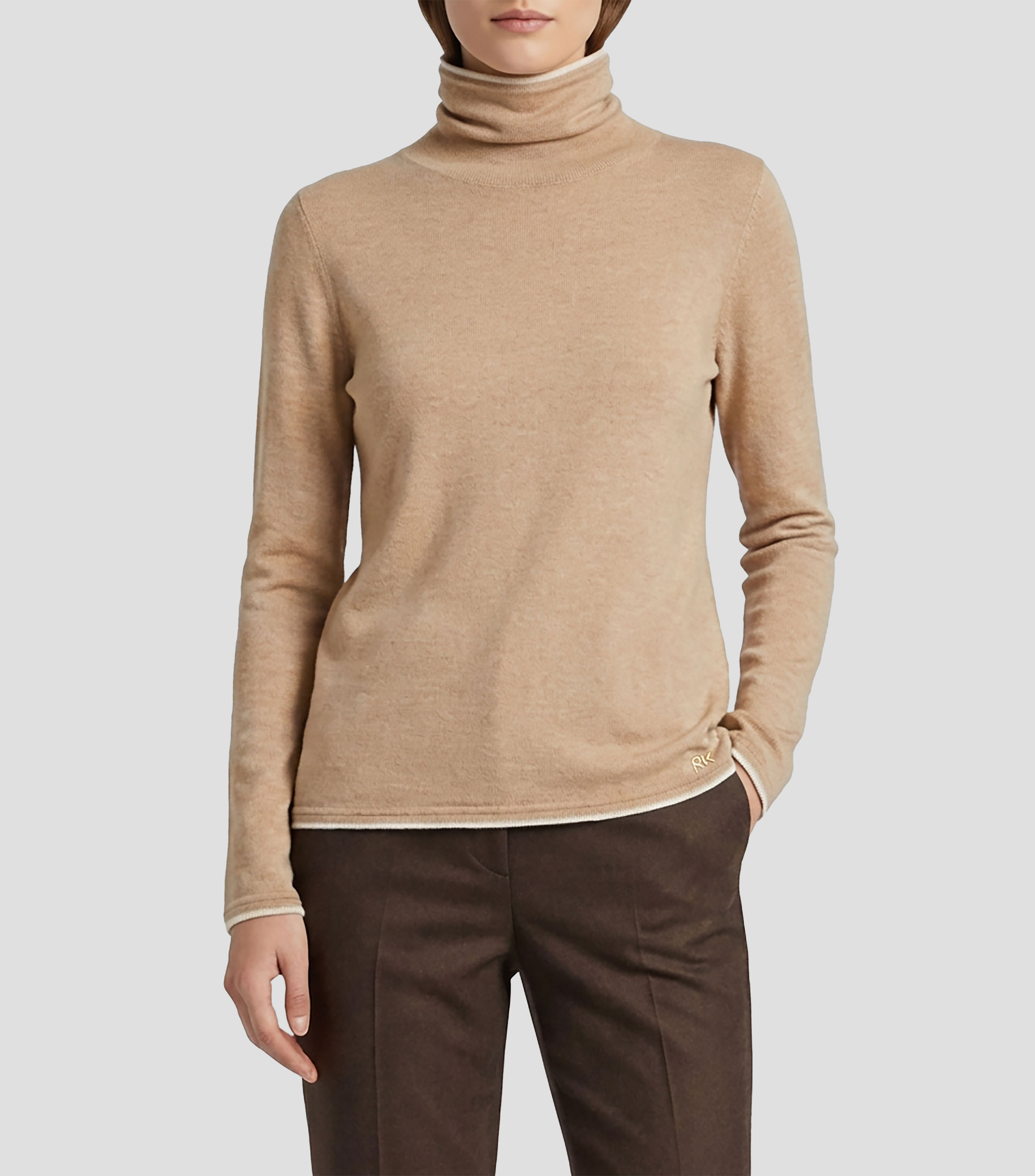 Suéter cuello alto Mujer