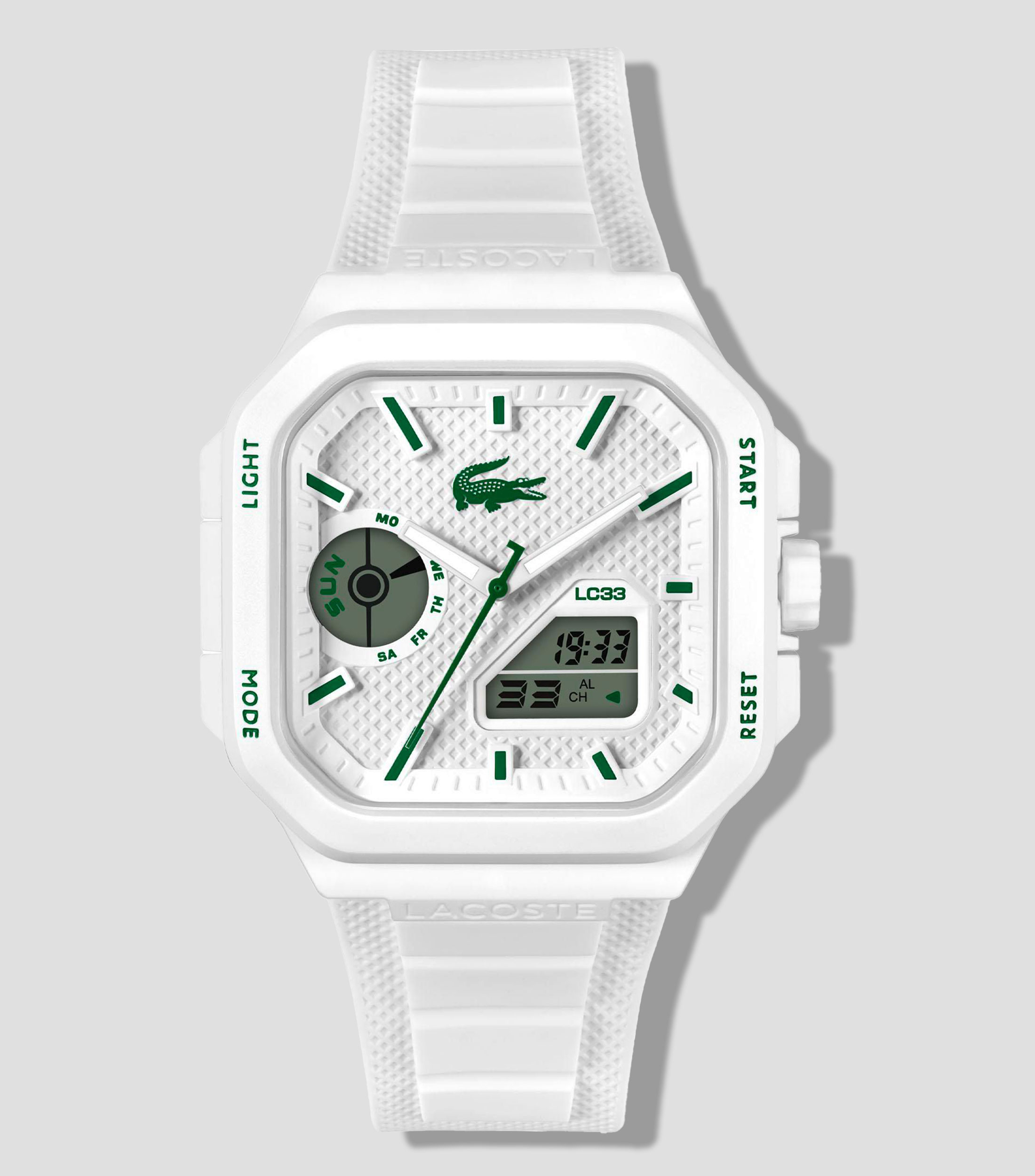 Reloj para Hombre LC33 Square deportivo blanco