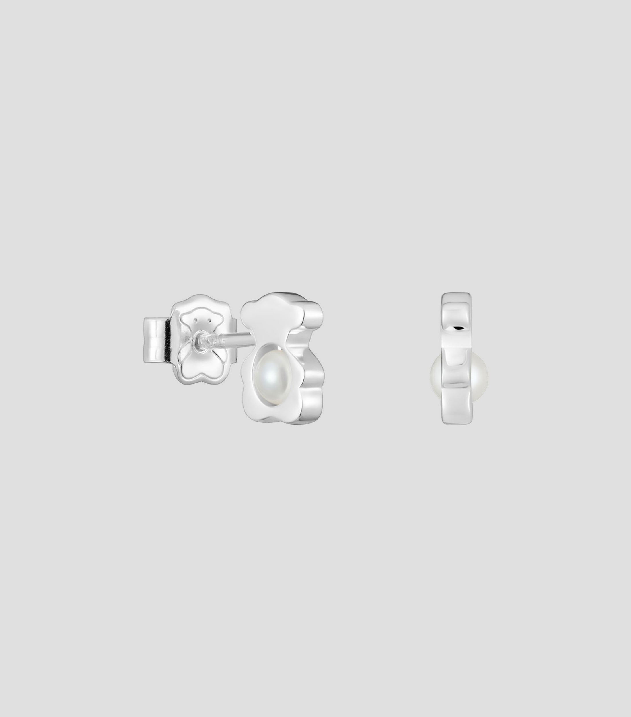 Aretes I-Bear en plata .925 con perla cultivada Mujer