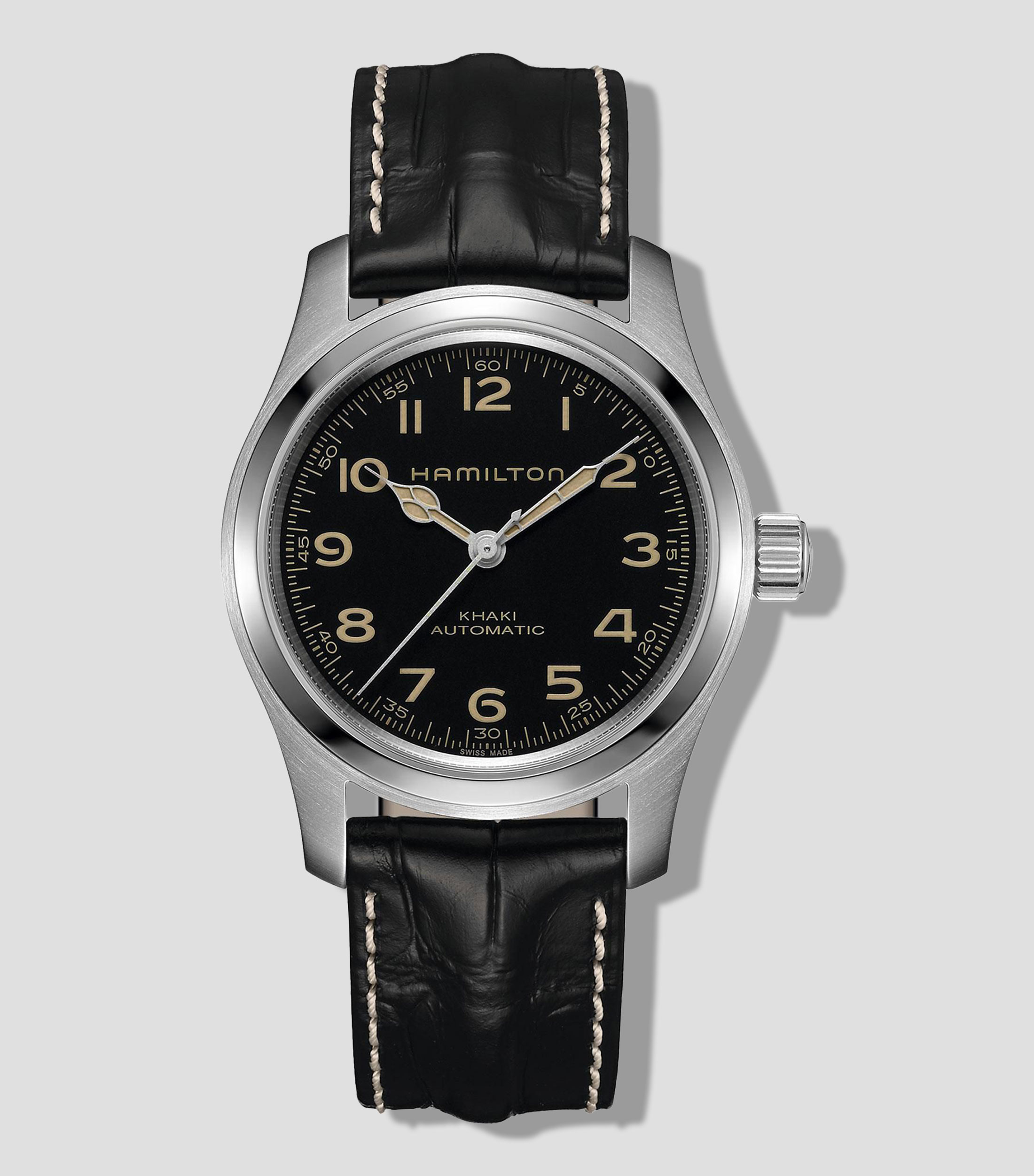 Set de reloj + correa Unisex Khaki Field Murph Casual Plateado