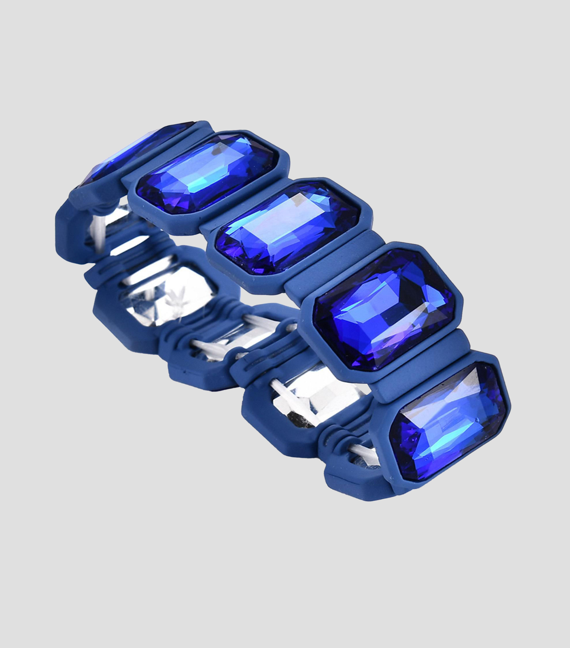 Pulsera elástica con cristal Mujer