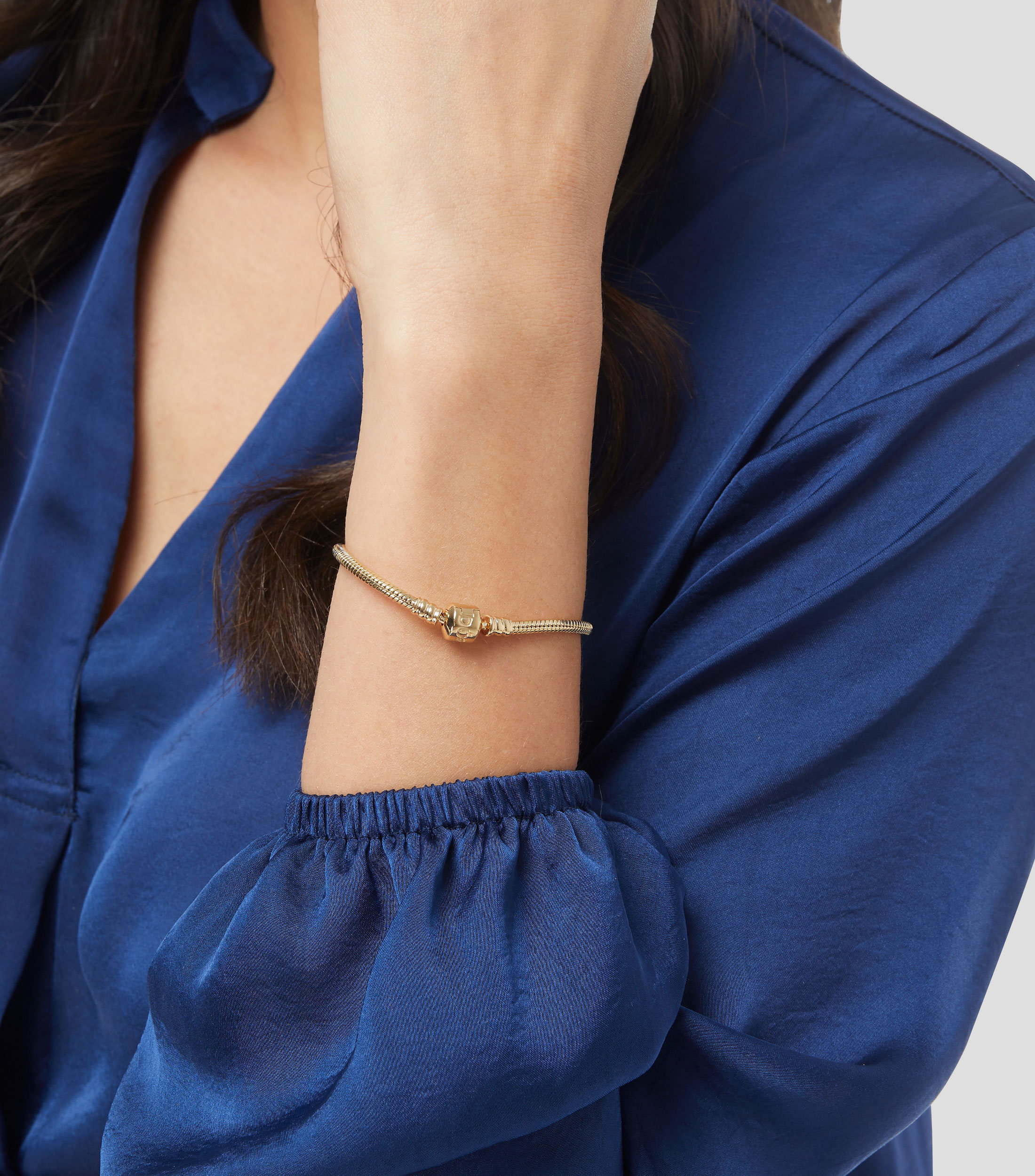 Brazalete en oro amarillo de 14 Kilates Mujer Talla 21 cm