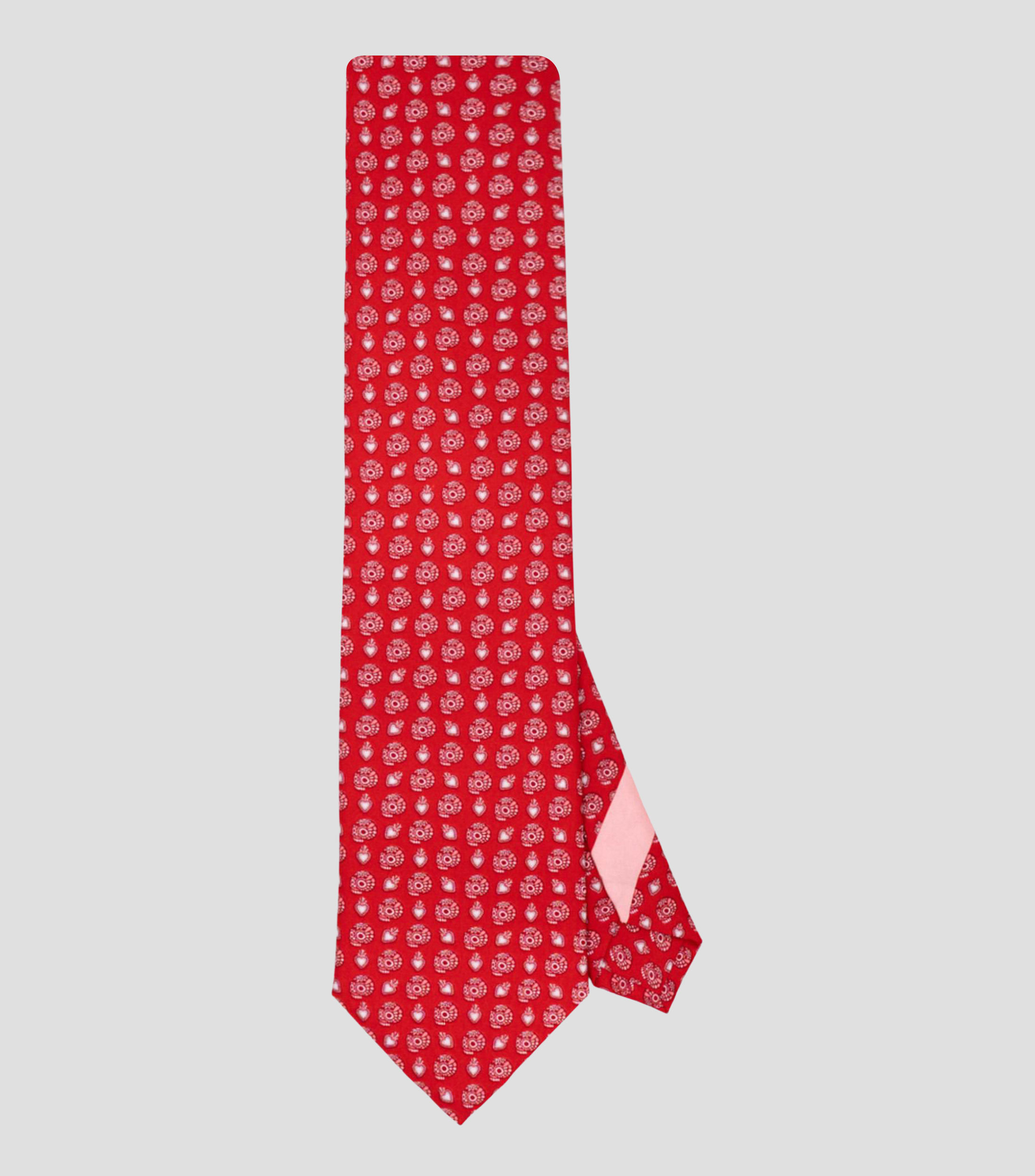 Corbata ancha en seda Día de Muertos Calaverita