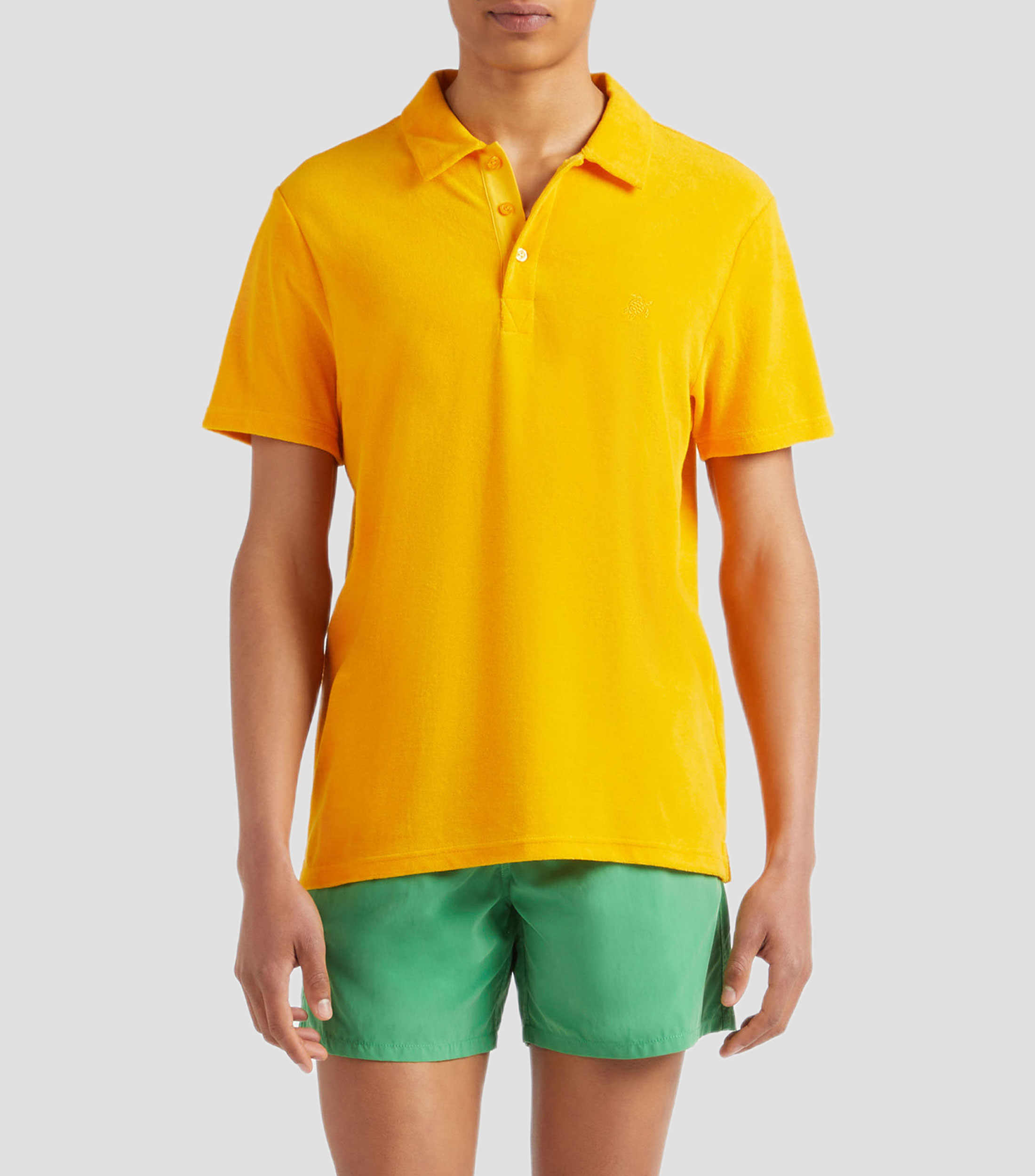 Traje de baño Playera tipo polo lisa Hombre