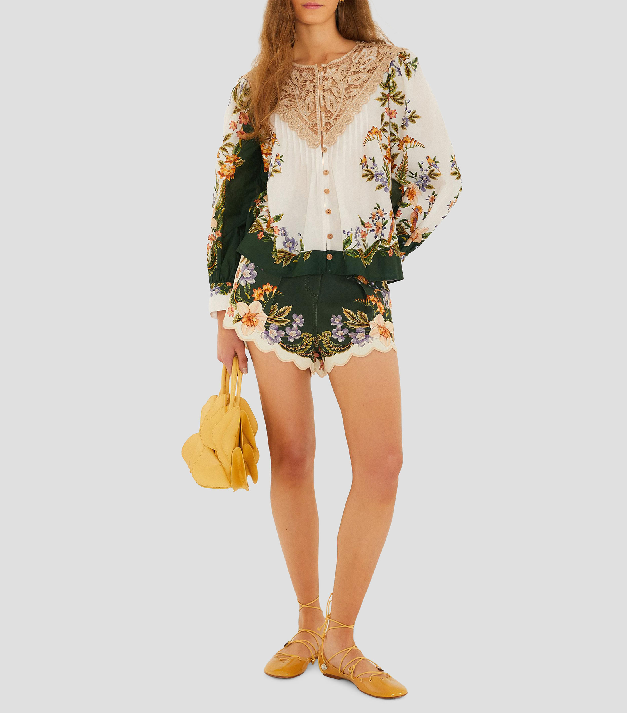 Short con diseño fantasía floral Berry Garden Mujer