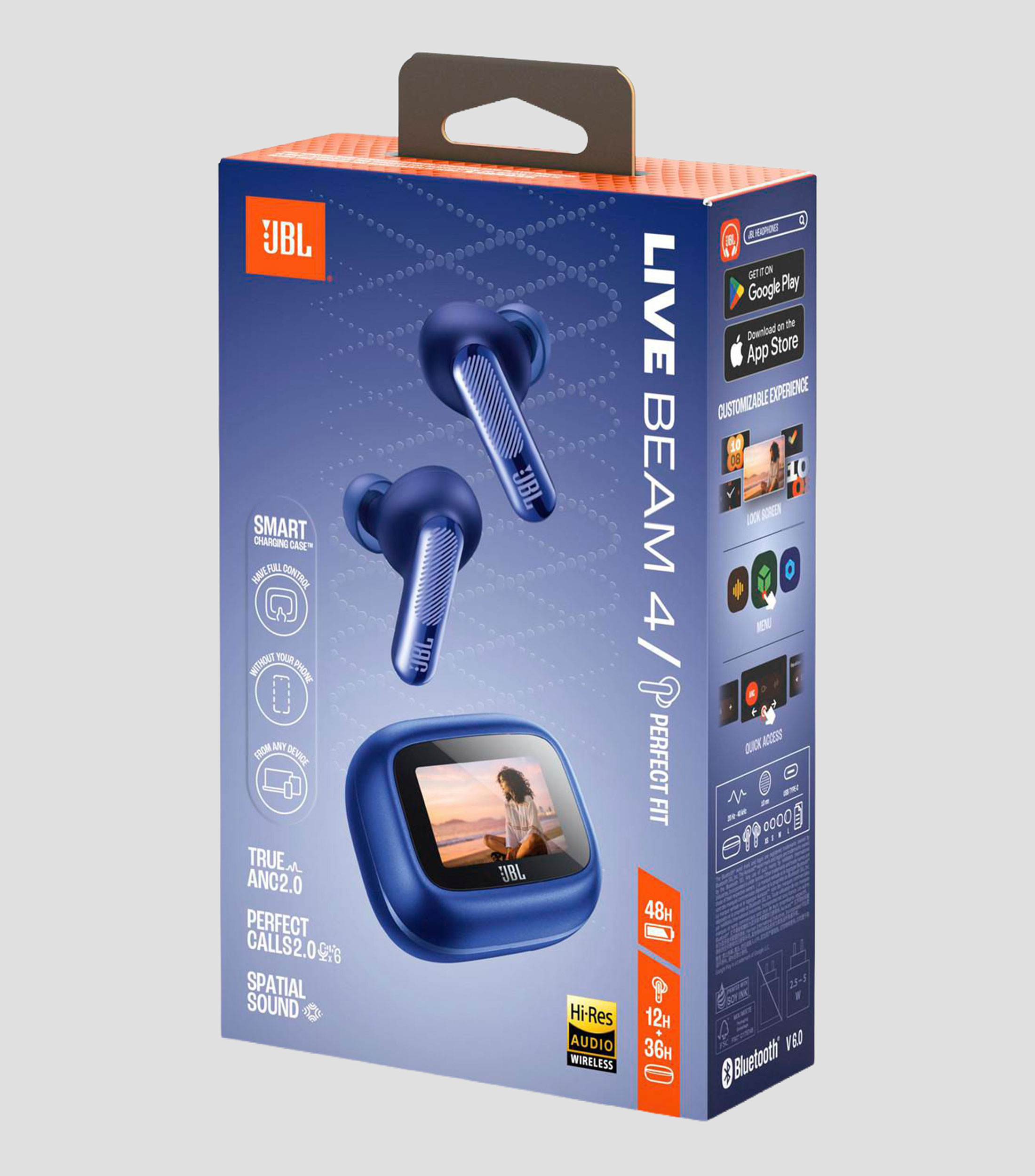 Audífonos Inalámbricos Bluetooth Live Beam 4 Azules