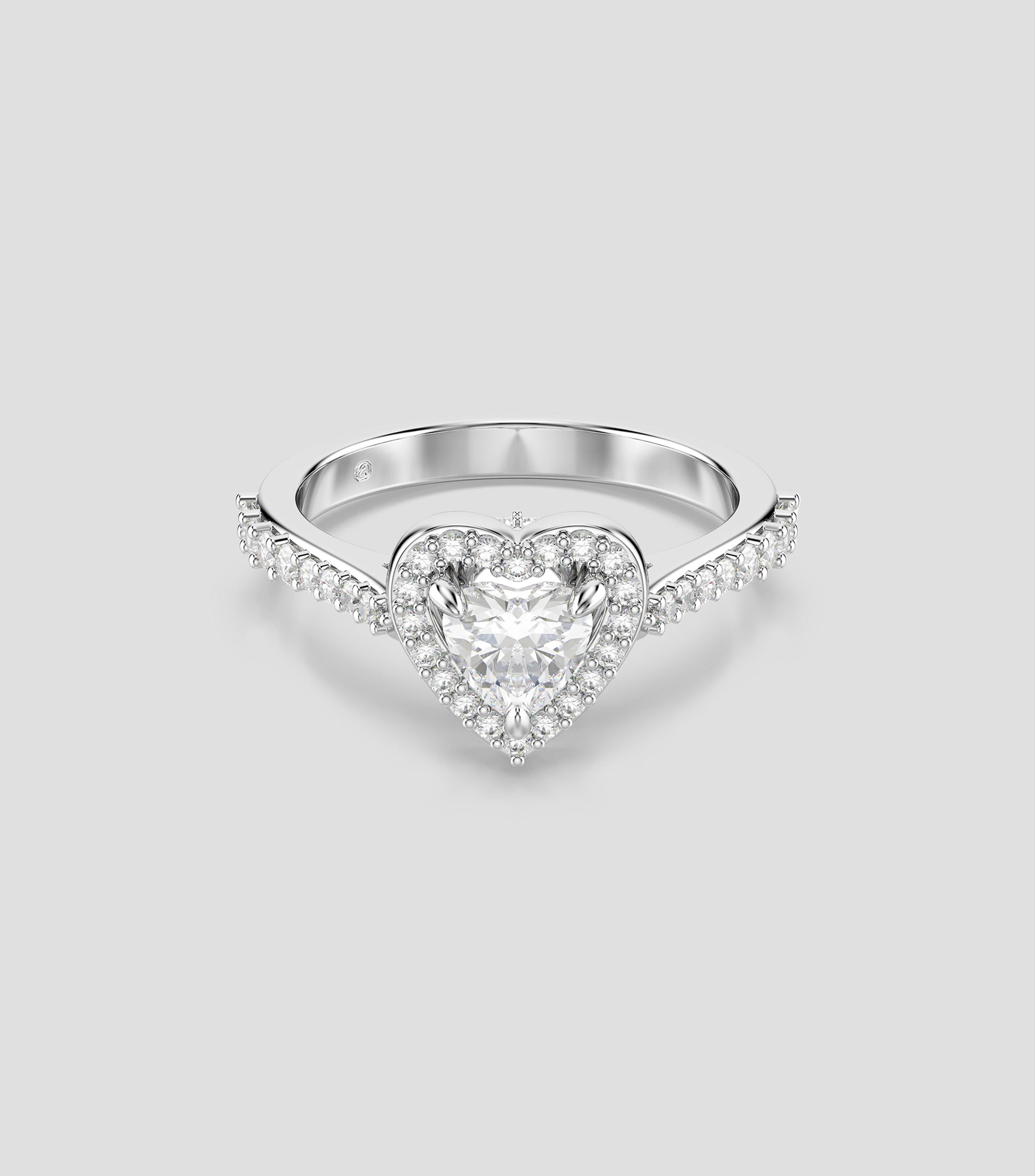 Anillo Corazón con cristales Mujer