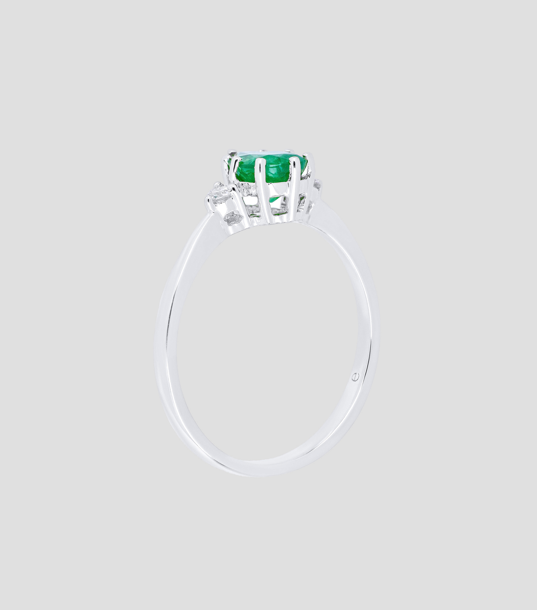 Anillo en oro blanco de 18 Kts Mujer