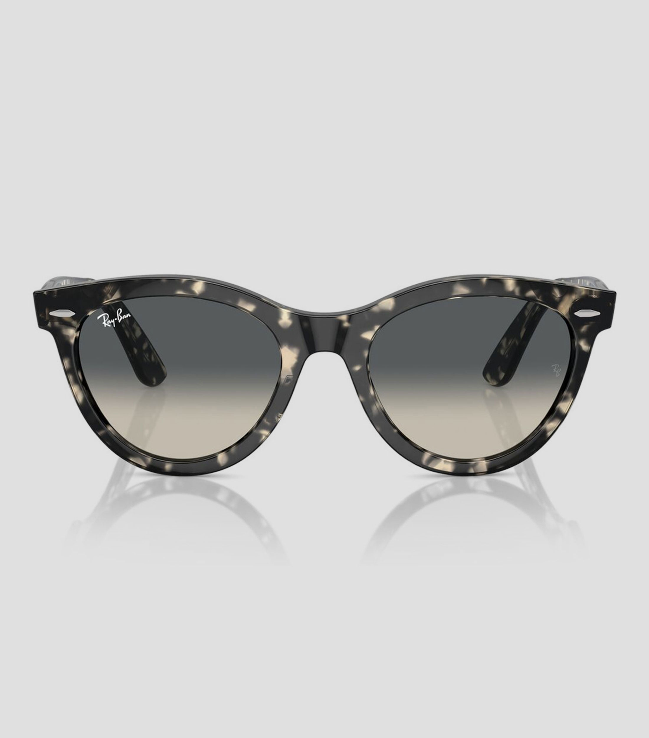 Lentes de sol redondos Wayfarer Way havana gris Unisex