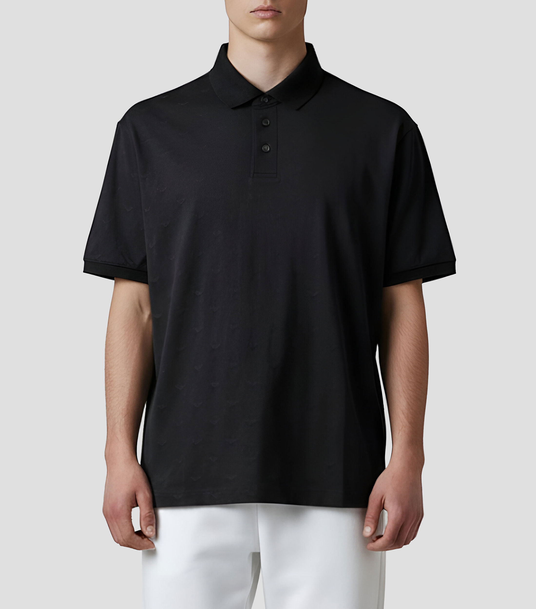 Playera tipo polo manga corta fantasía Hombre