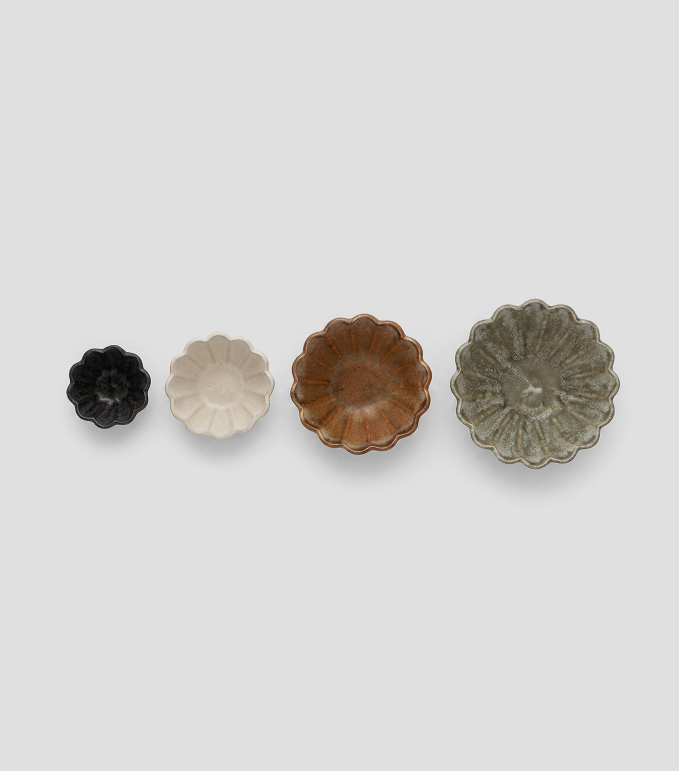 Set de 4 Centros de Mesa en Cerámica