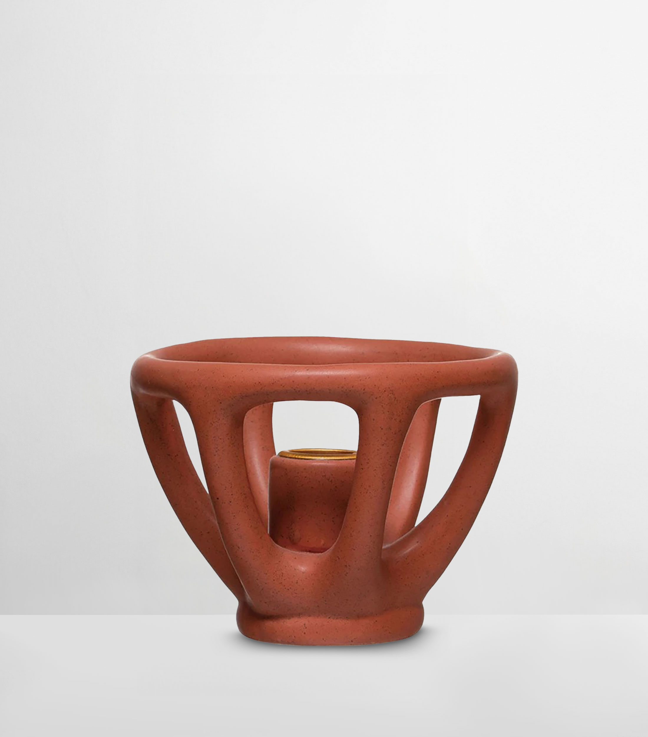 Portavela en cerámica de gres