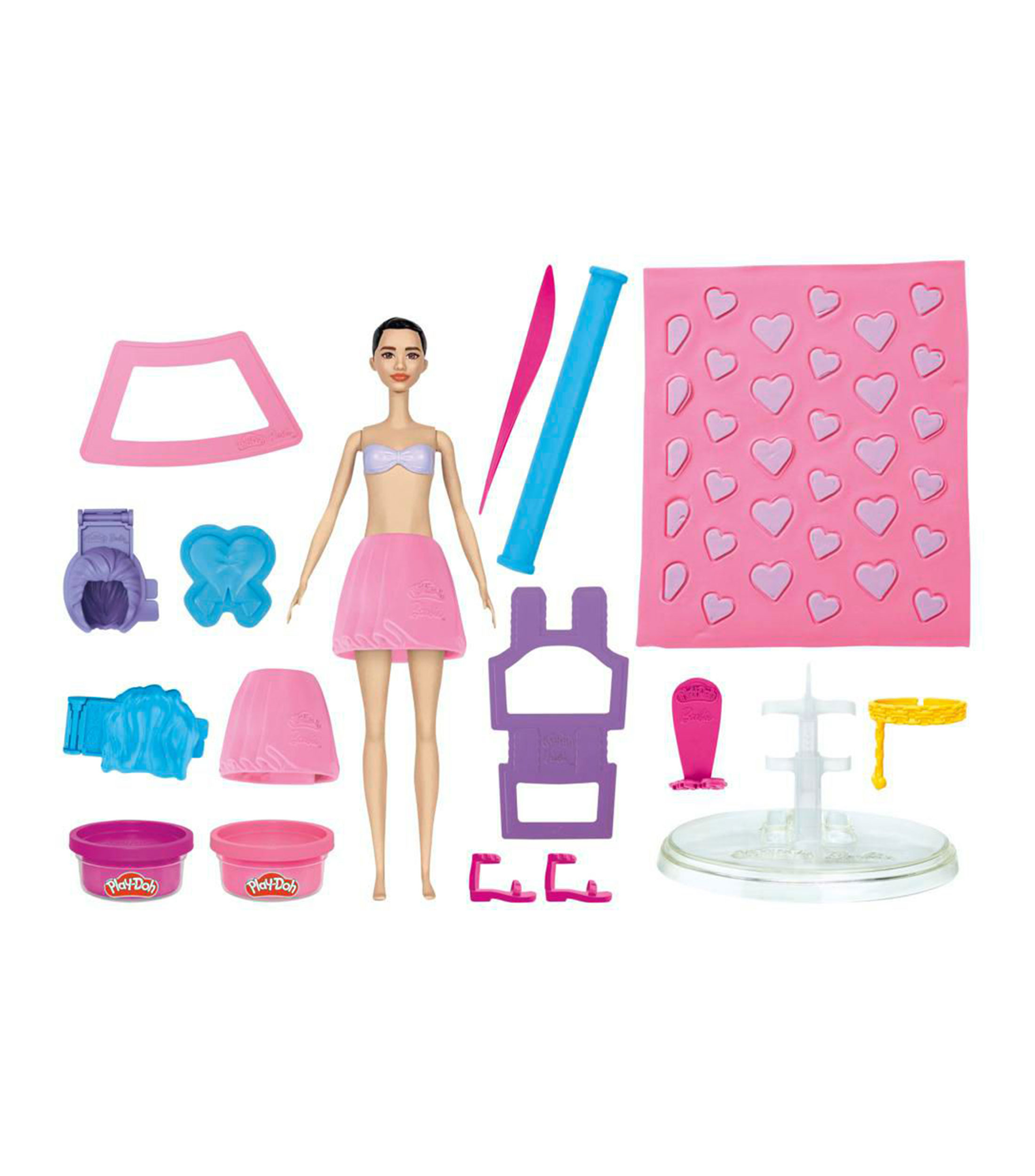 Set de Muñeca Corazones y Cabellos