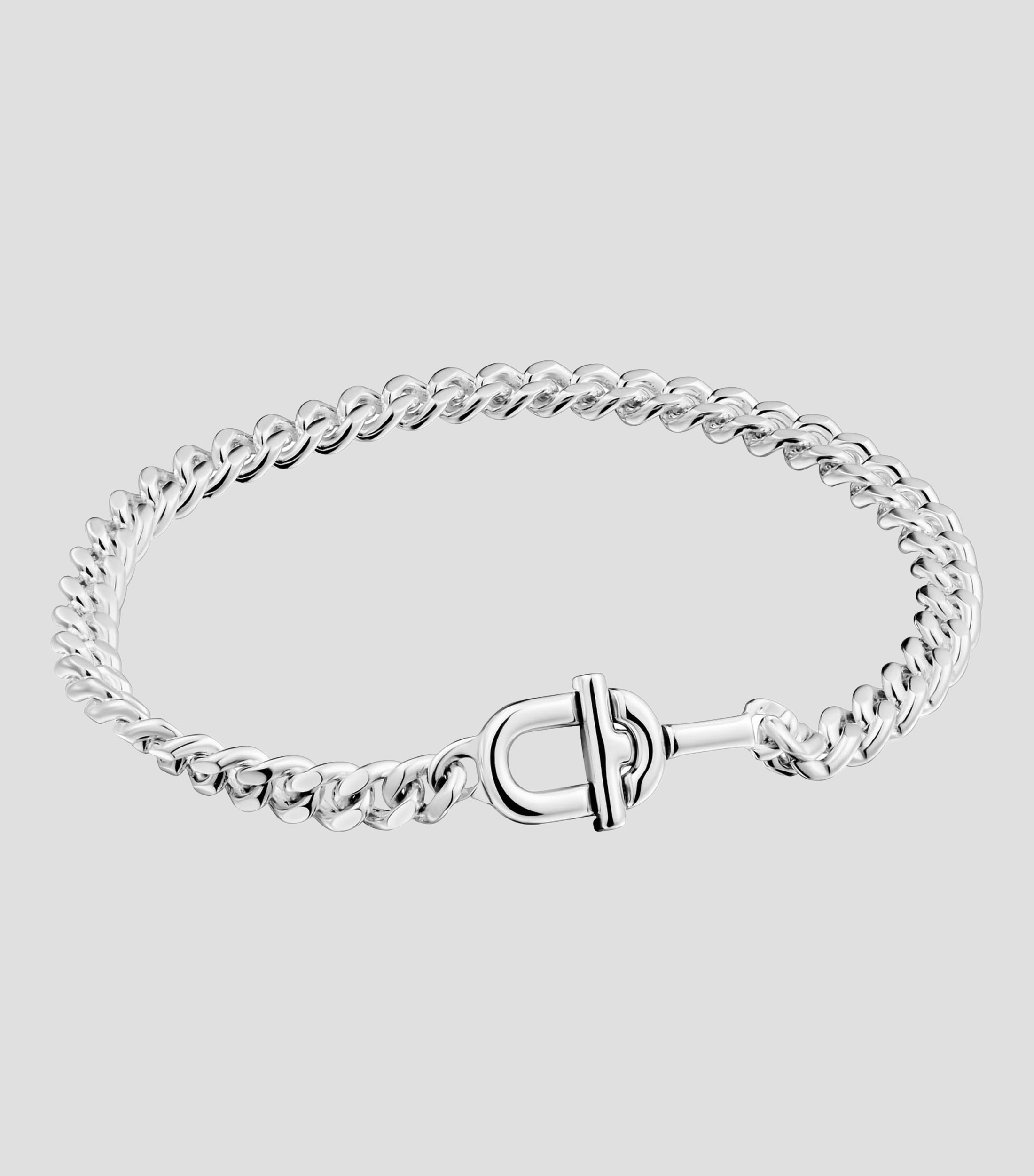 Pulsera en plata barbada Mujer