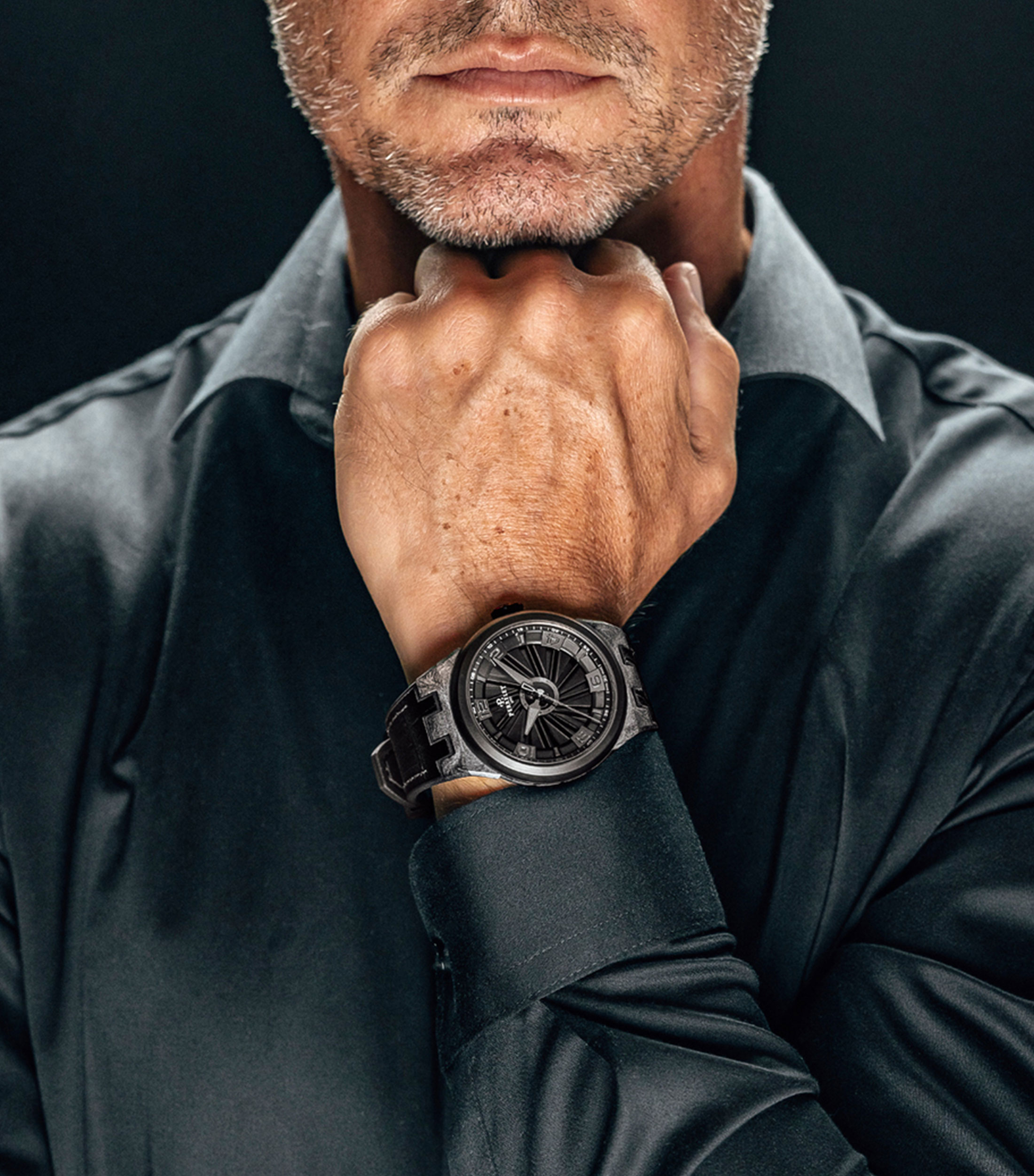 Reloj para Hombre Turbine Black Edition Casual Carbon