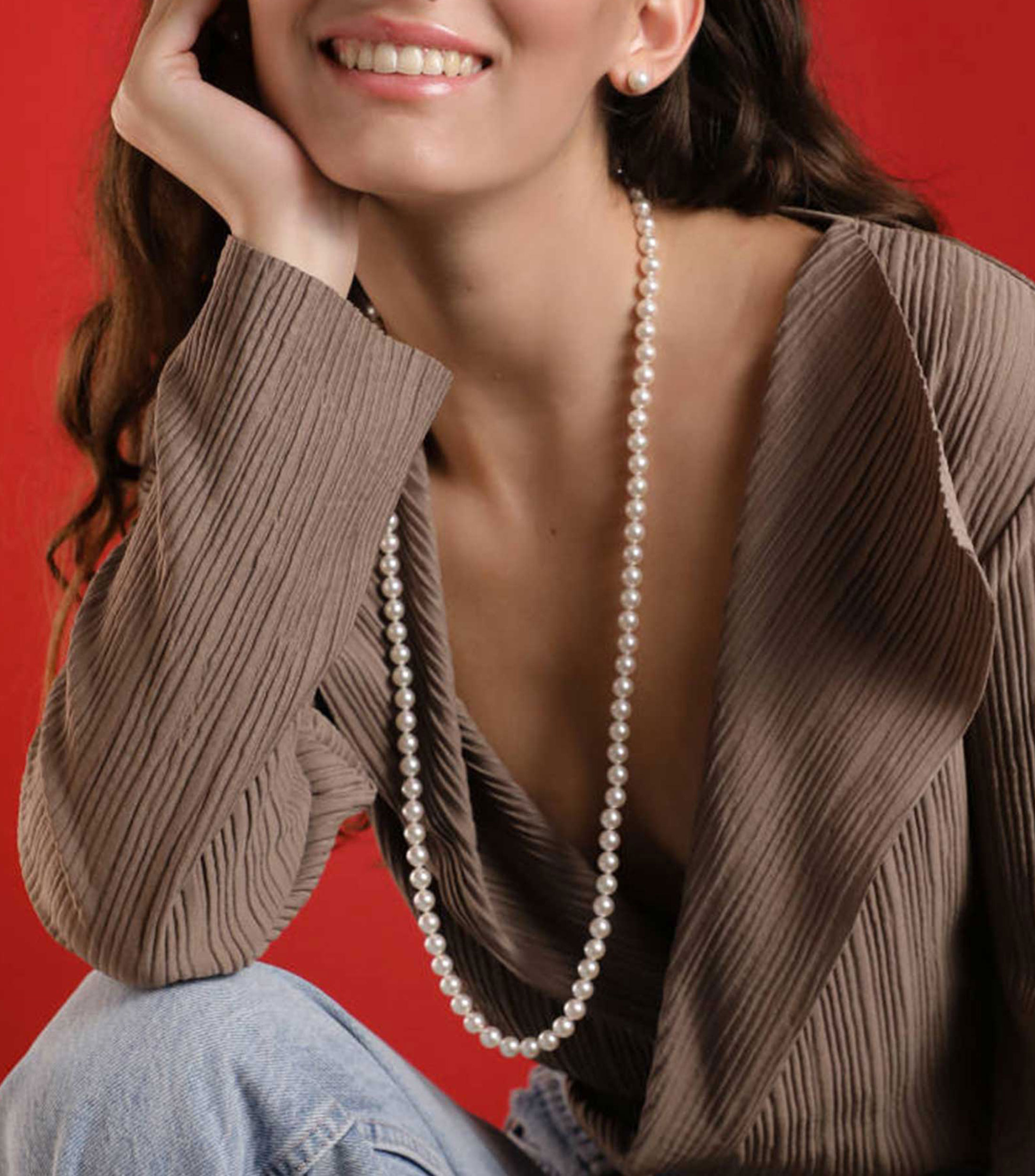 Collar con perlas Lyra Mujer