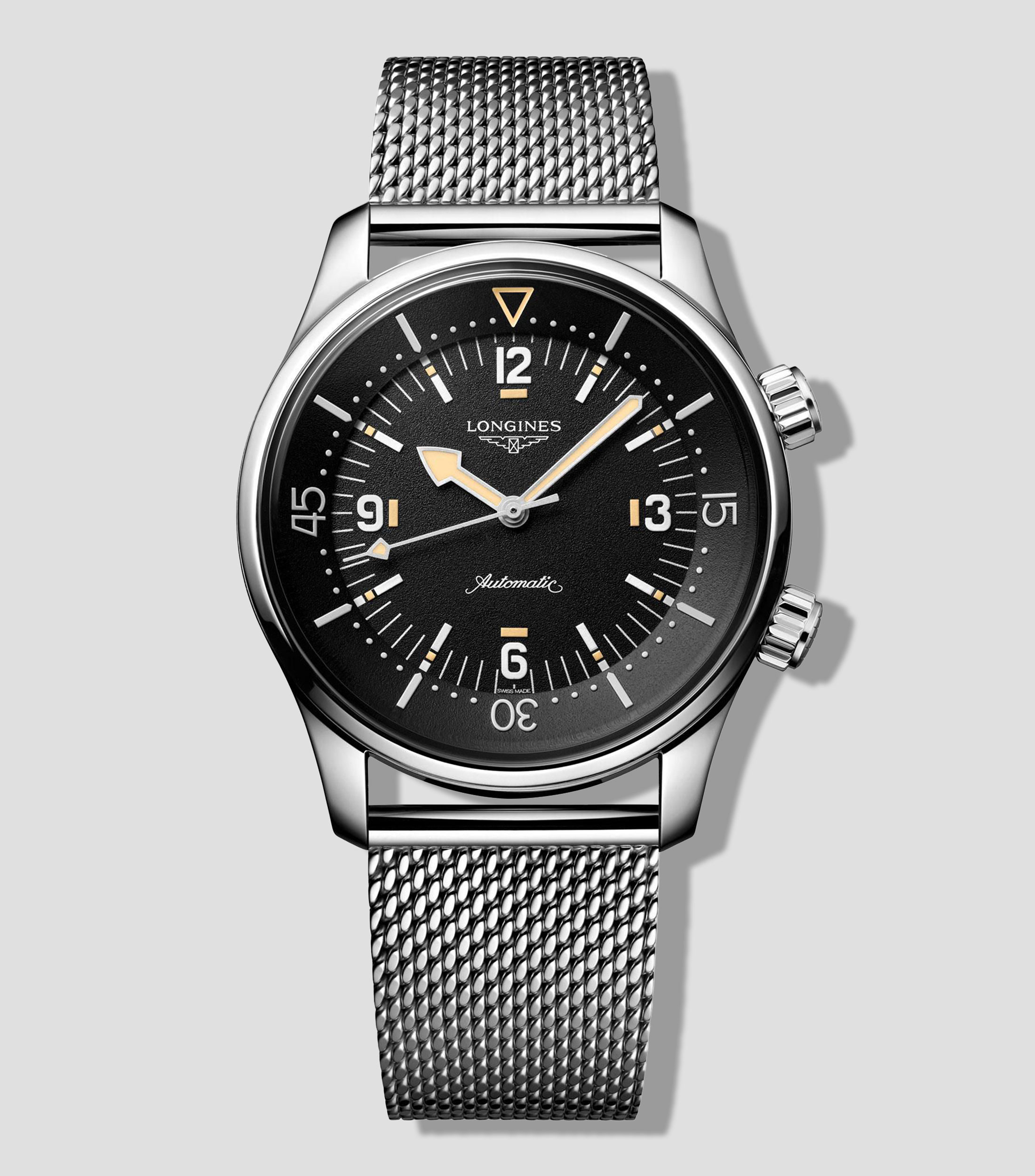 Reloj para hombre Legend Diver deportivo Plateado Negro