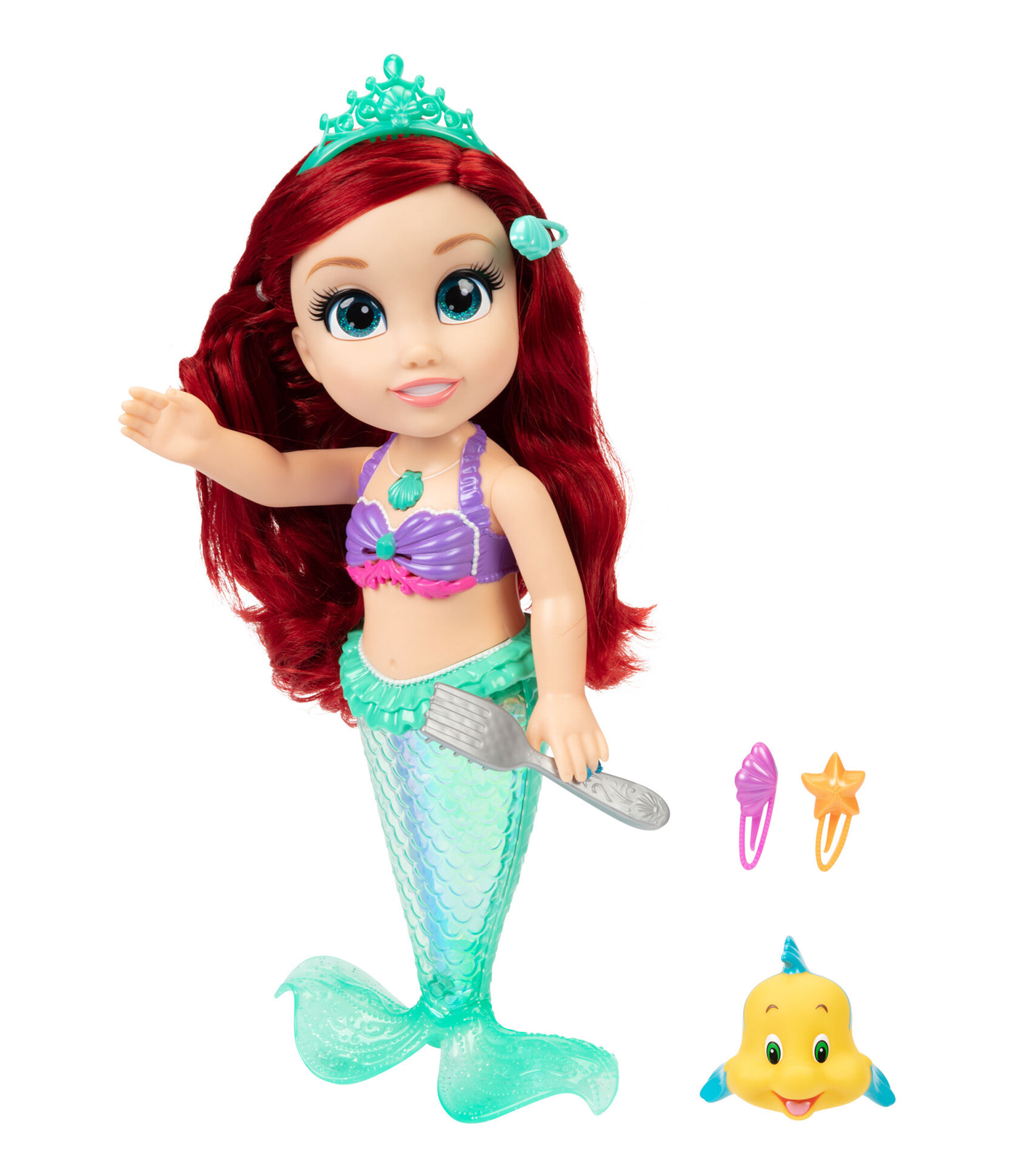 Muñeca Ariel y Flouder musical Disney Princess