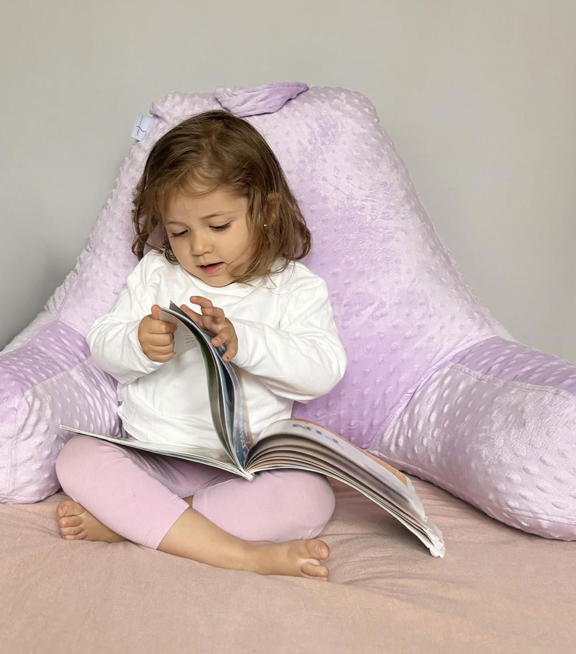 Almohada de lectura morada Niños