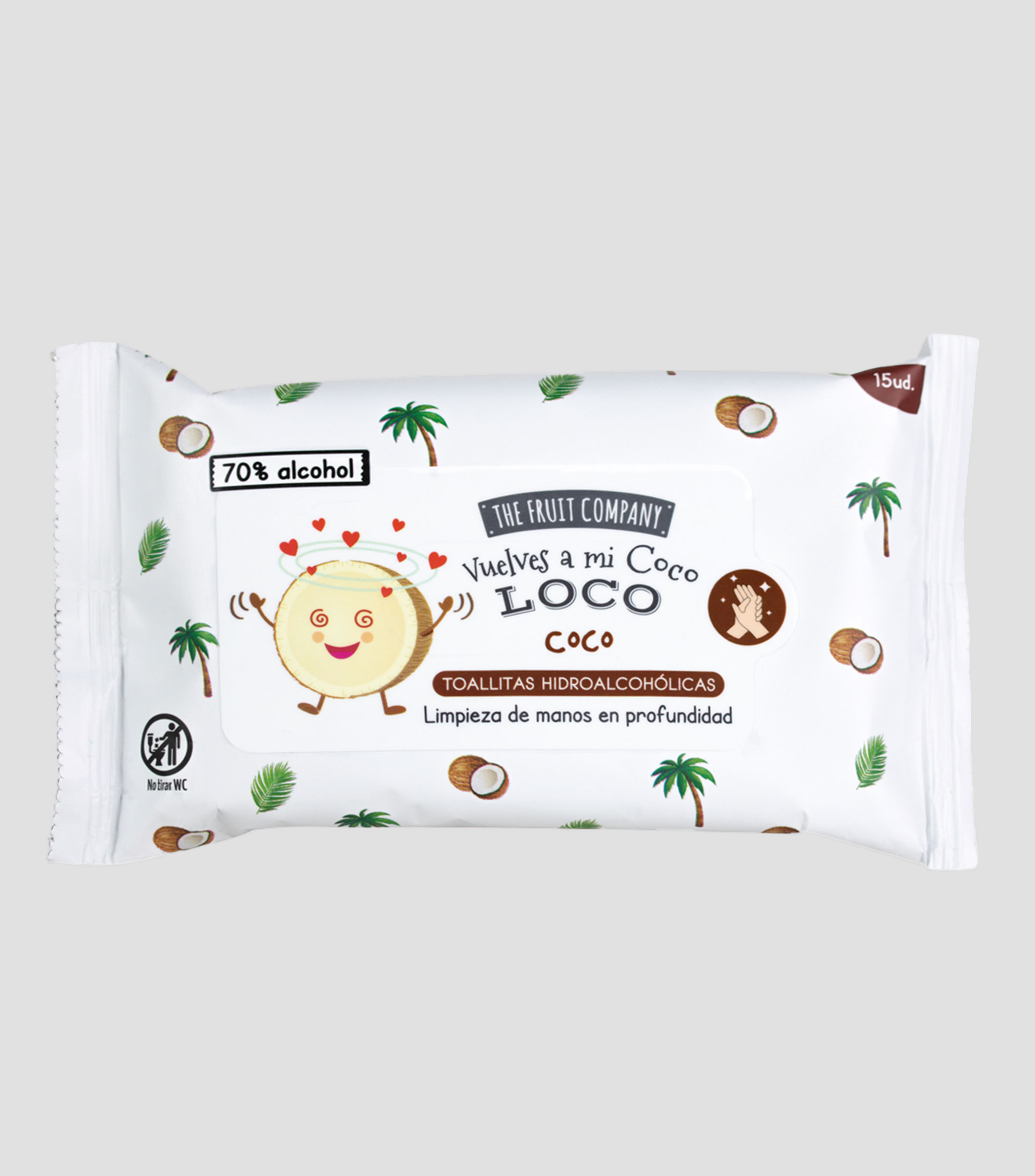 Toallitas hidroalcohólicas Coco, 15 Toallitas, Niños
