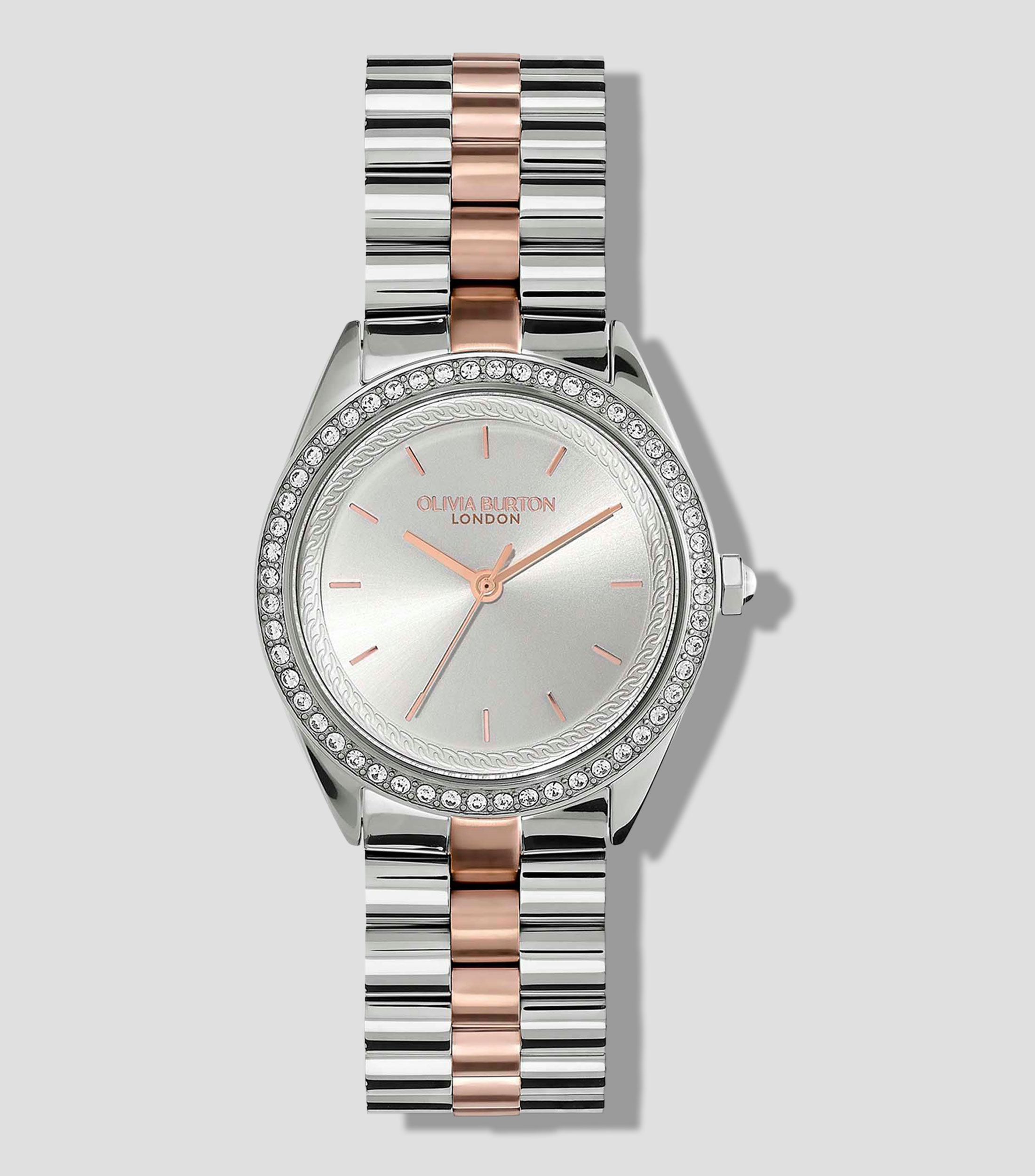 Reloj para Mujer Bejewelled Casual Plateado
