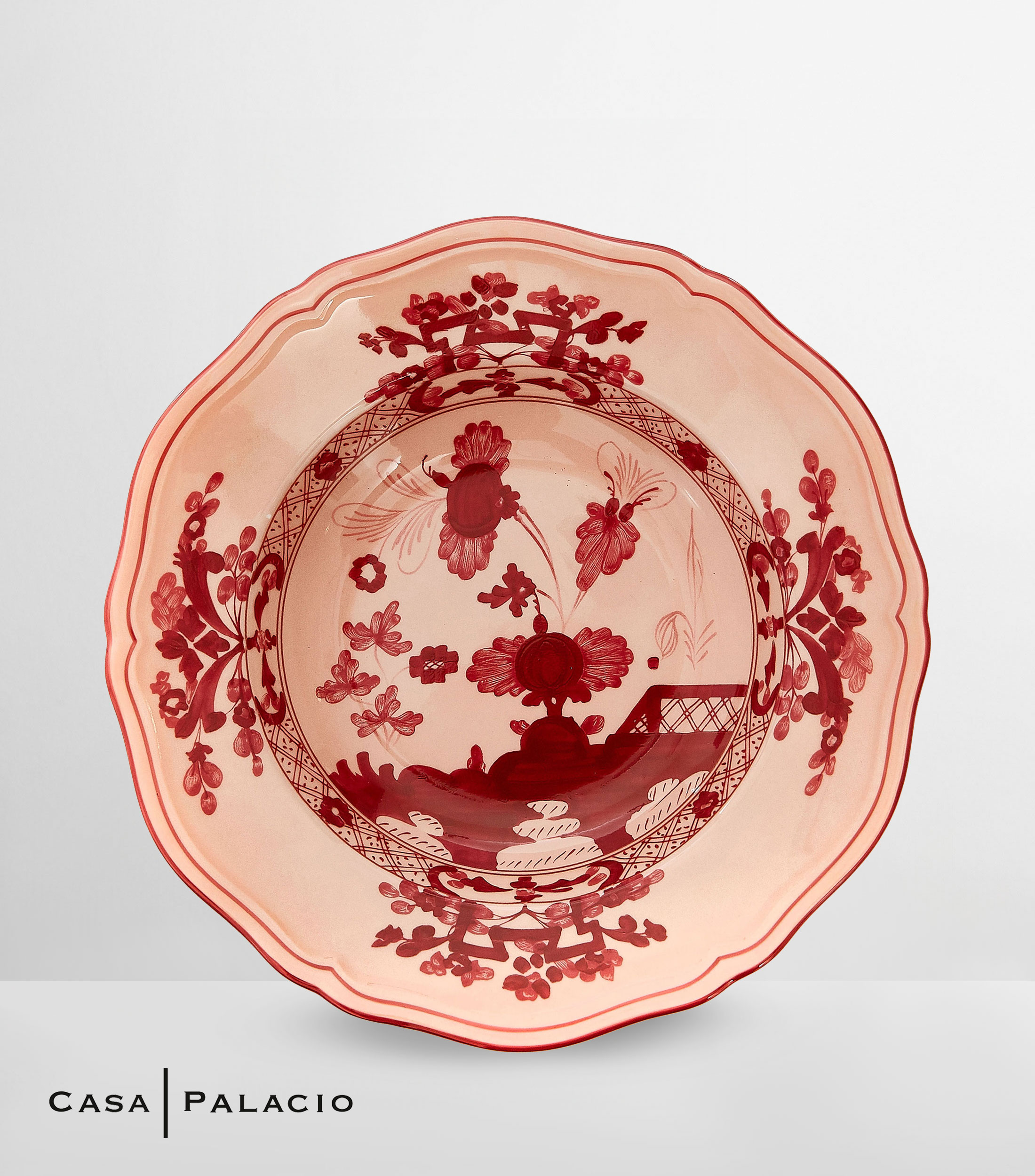 Plato para sopa Oriente Italiano Vermigl en porcelana