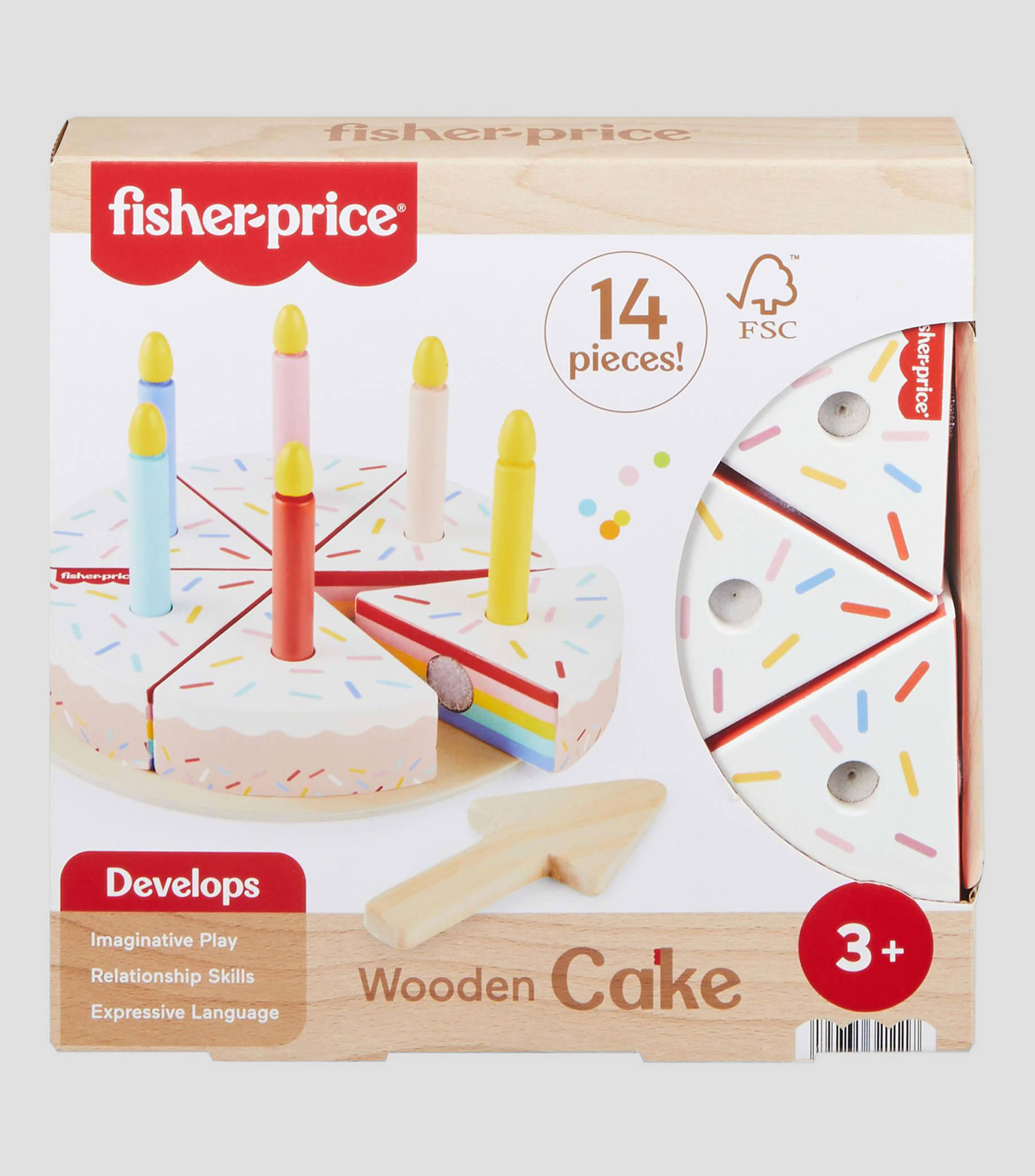 Pastel Cumpleaños de madera