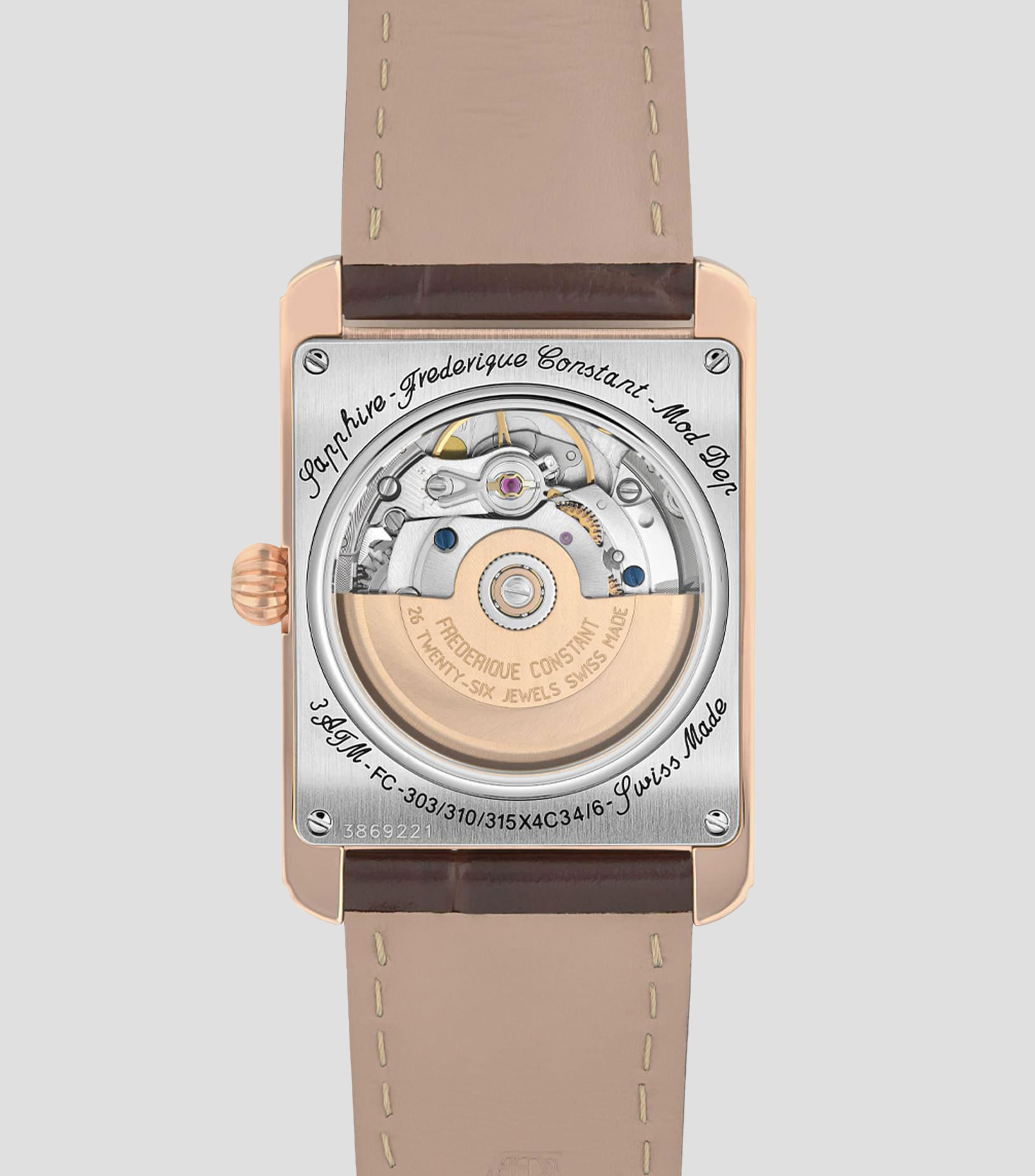 Reloj para Hombre FC Carree casual tono oro rosa