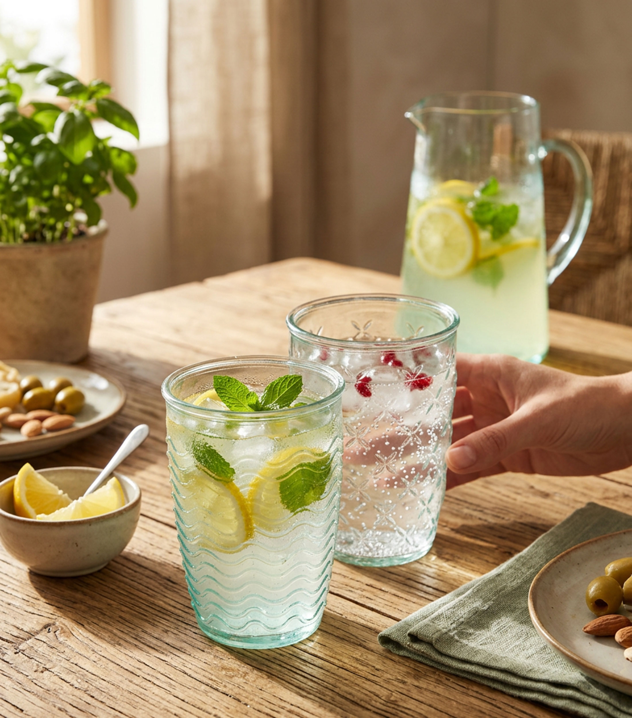 Vaso Wave de cristal