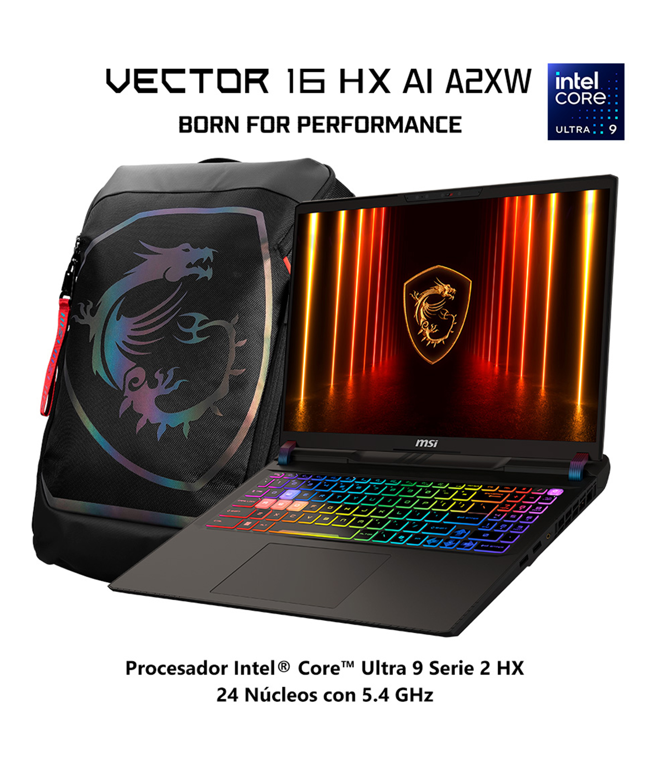 Laptop Gamer Vector 16HX NVIDIA GeForce RTX 5080 Intel Core Ultra 9 16GB RAM 1TB SSD
