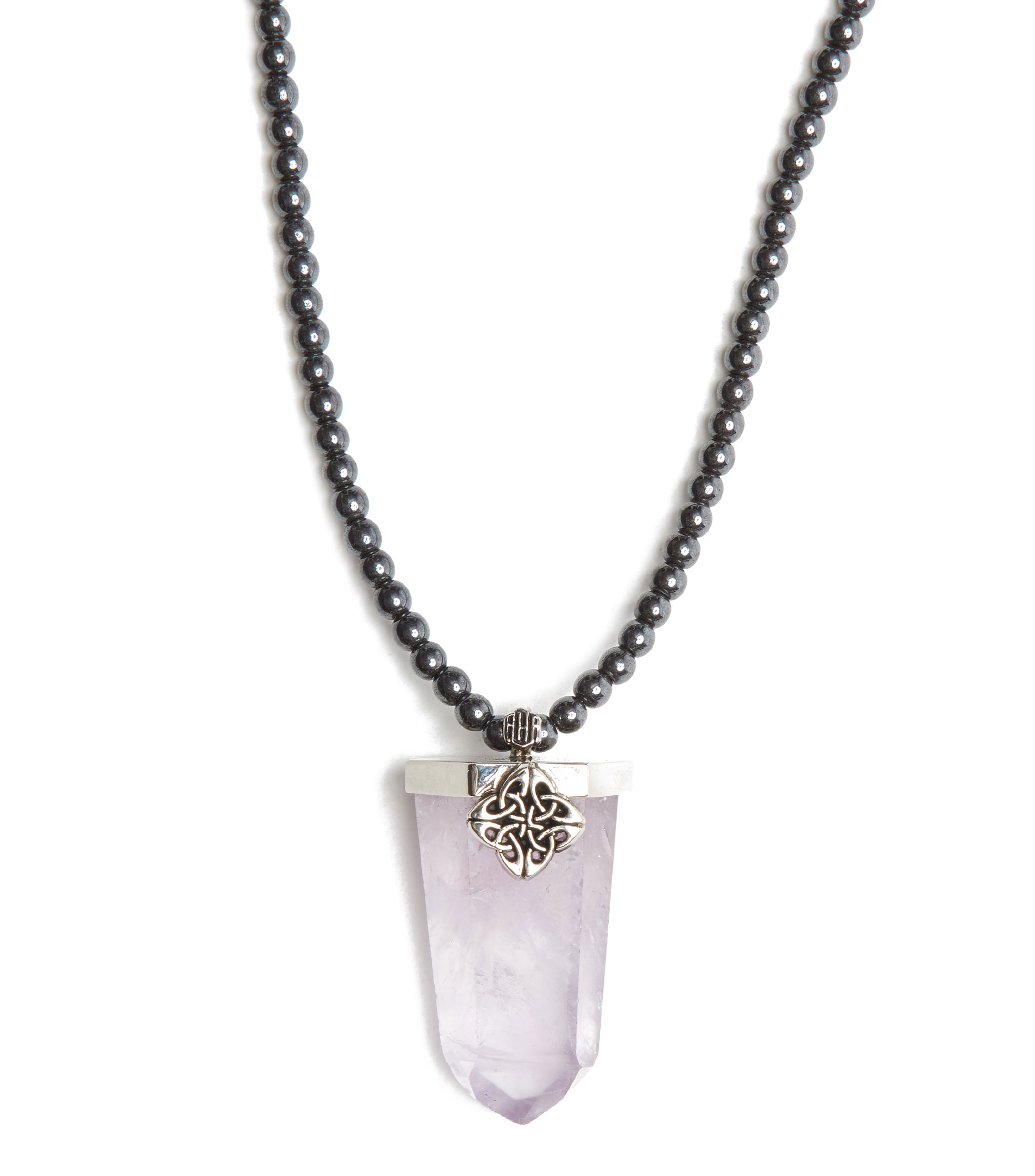 Collar Amatista Hombre