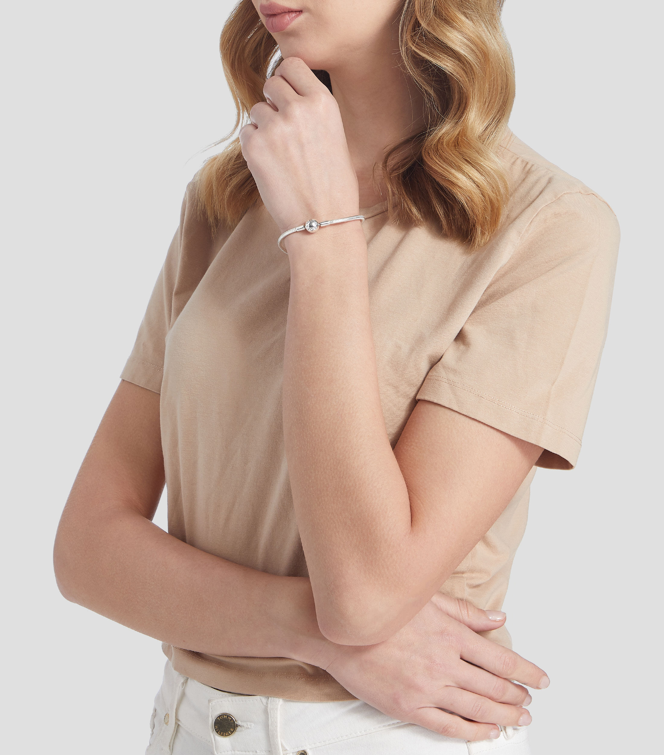 Brazalete en plata .925 Mujer Talla 18 cm