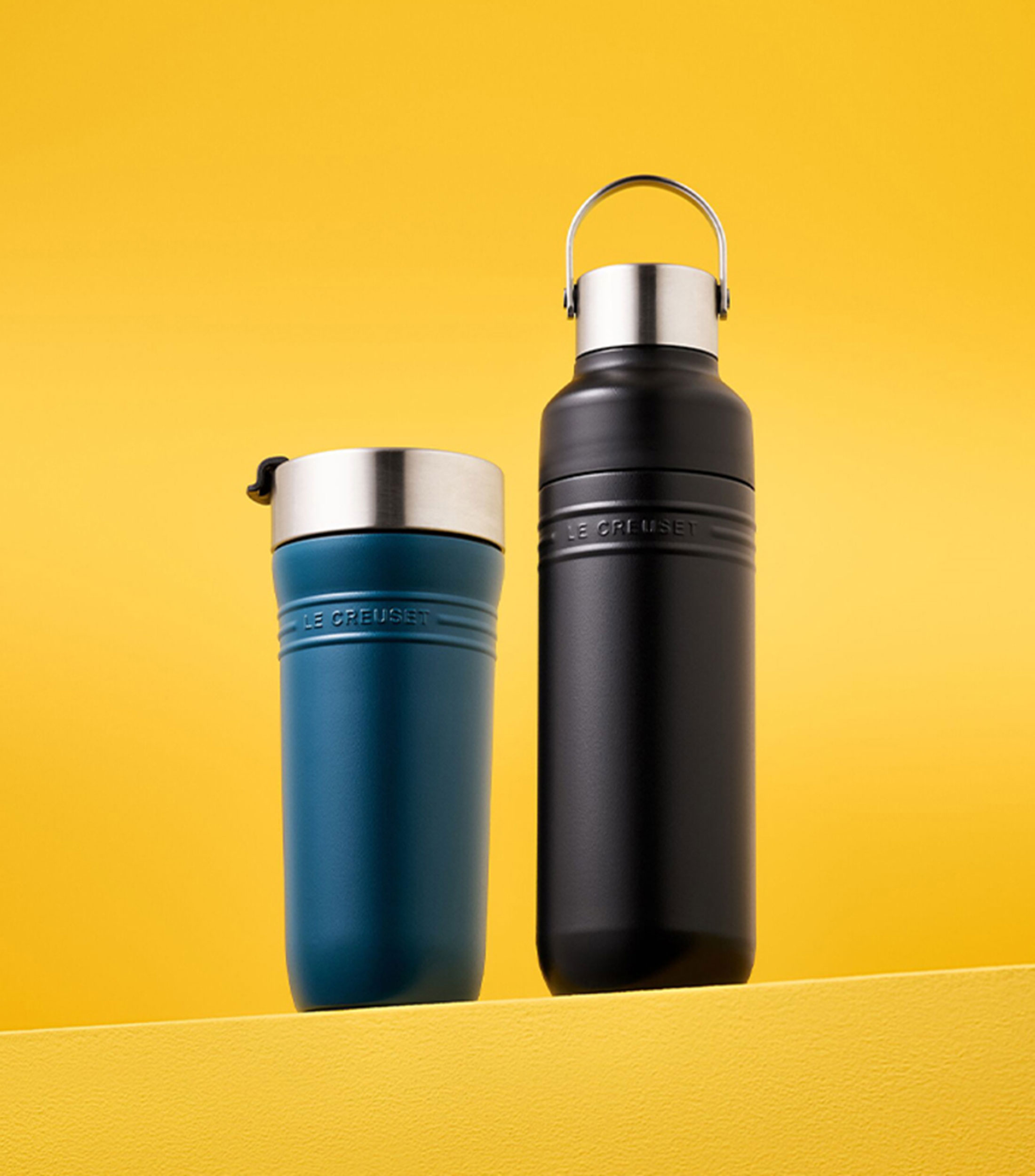 Termo en Acero Inoxidable Negro, 500 ml