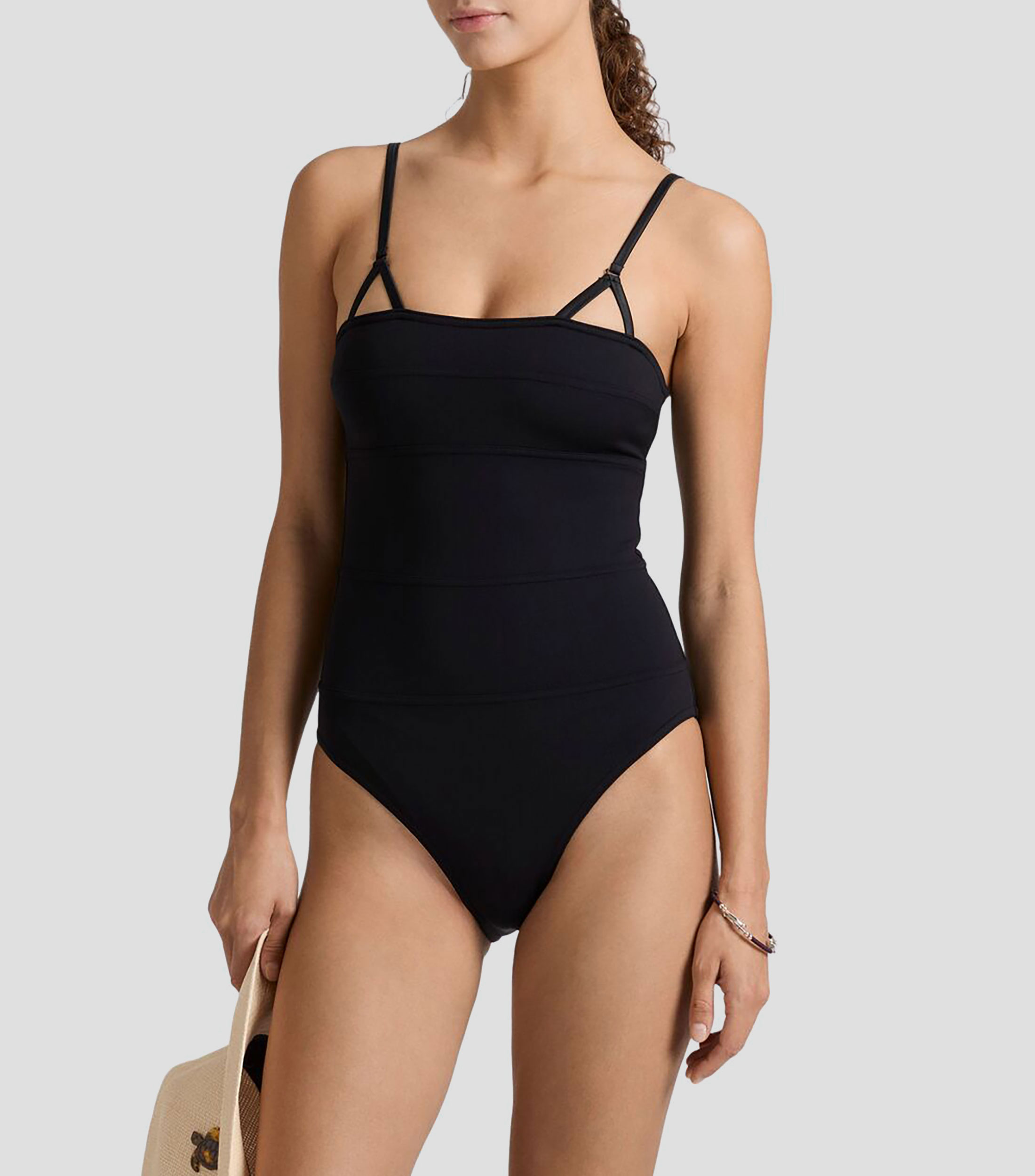 Traje de baño liso Mujer