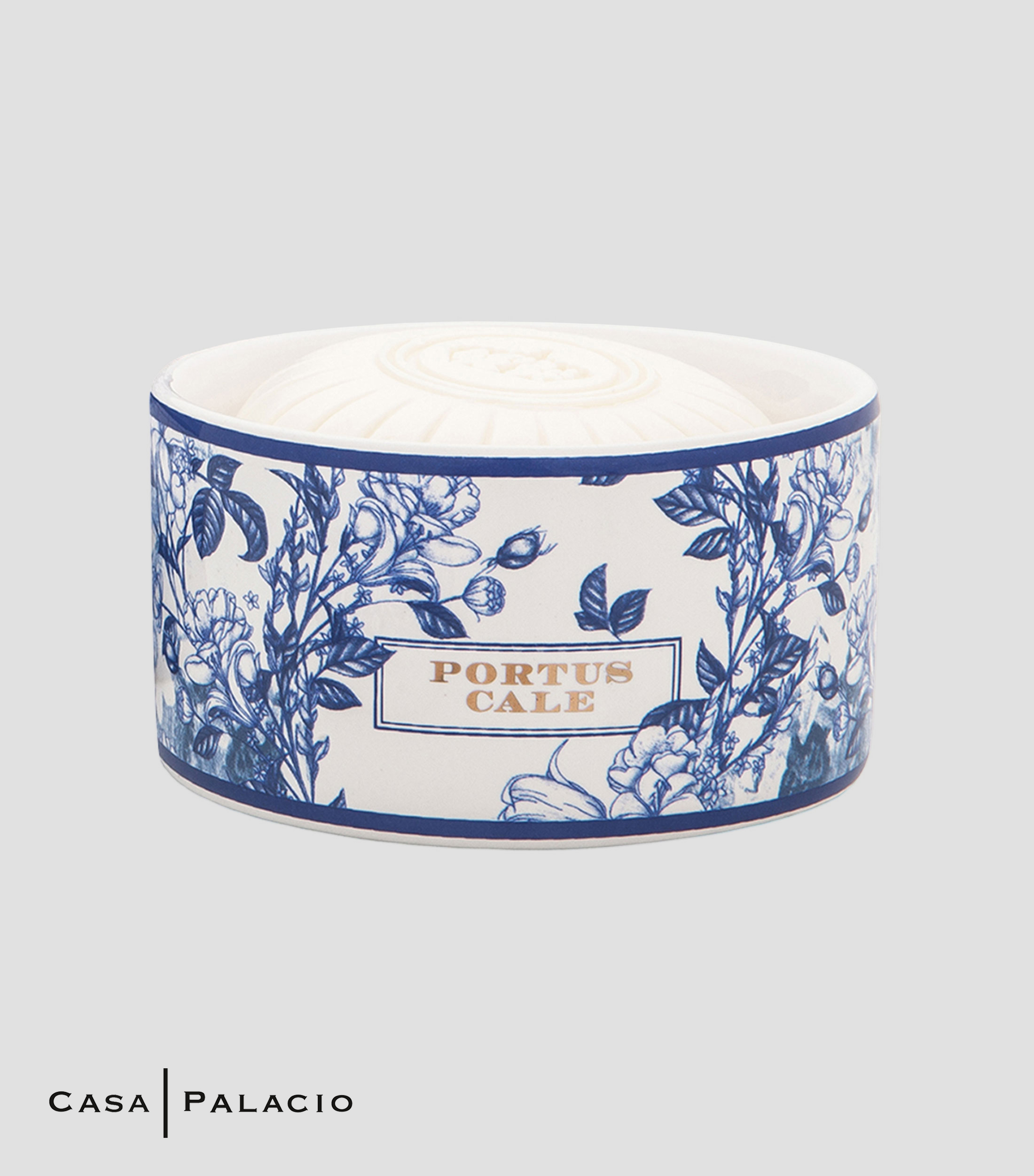 Jabon en Barra Perfumado Gold amp Blue en Caja de Ceramica, 150 gr