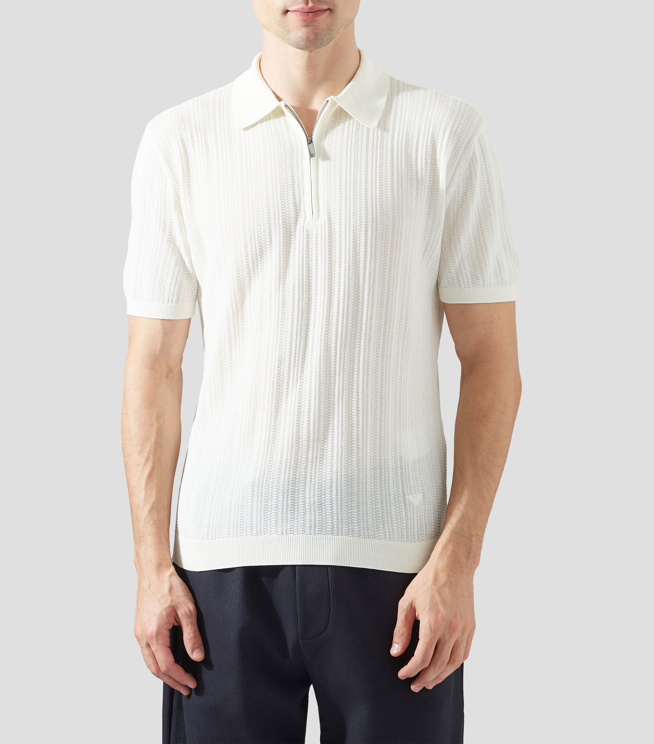 Suéter cuello polo Hombre