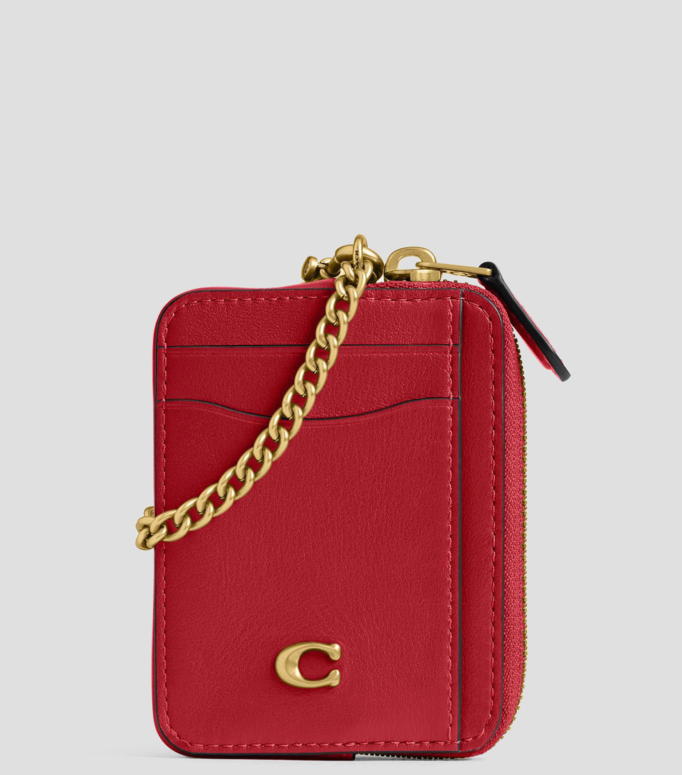 Cartera en piel lisa Mujer