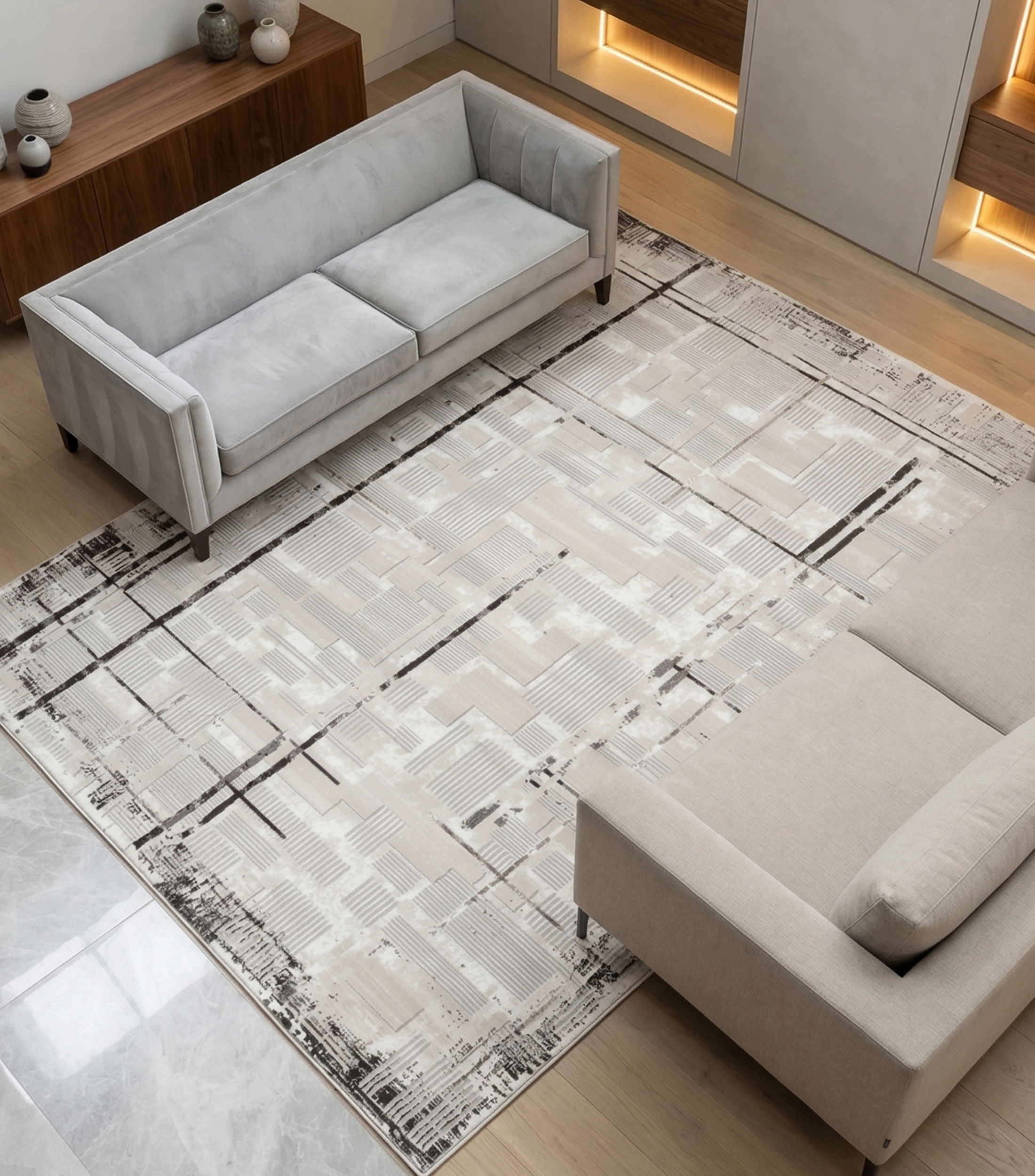 Tapete decorativo Laisha en poliéster 230 x 160 cm
