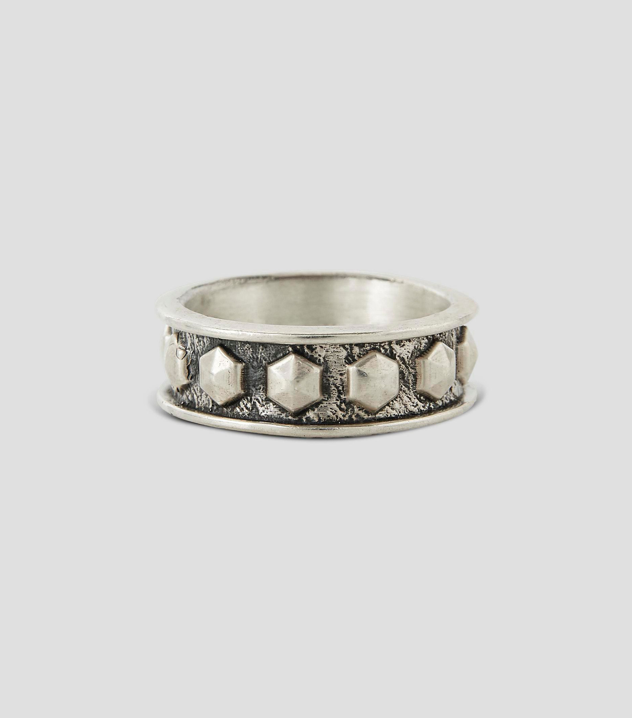 Anillo en plata .925 con estoperoles Unisex