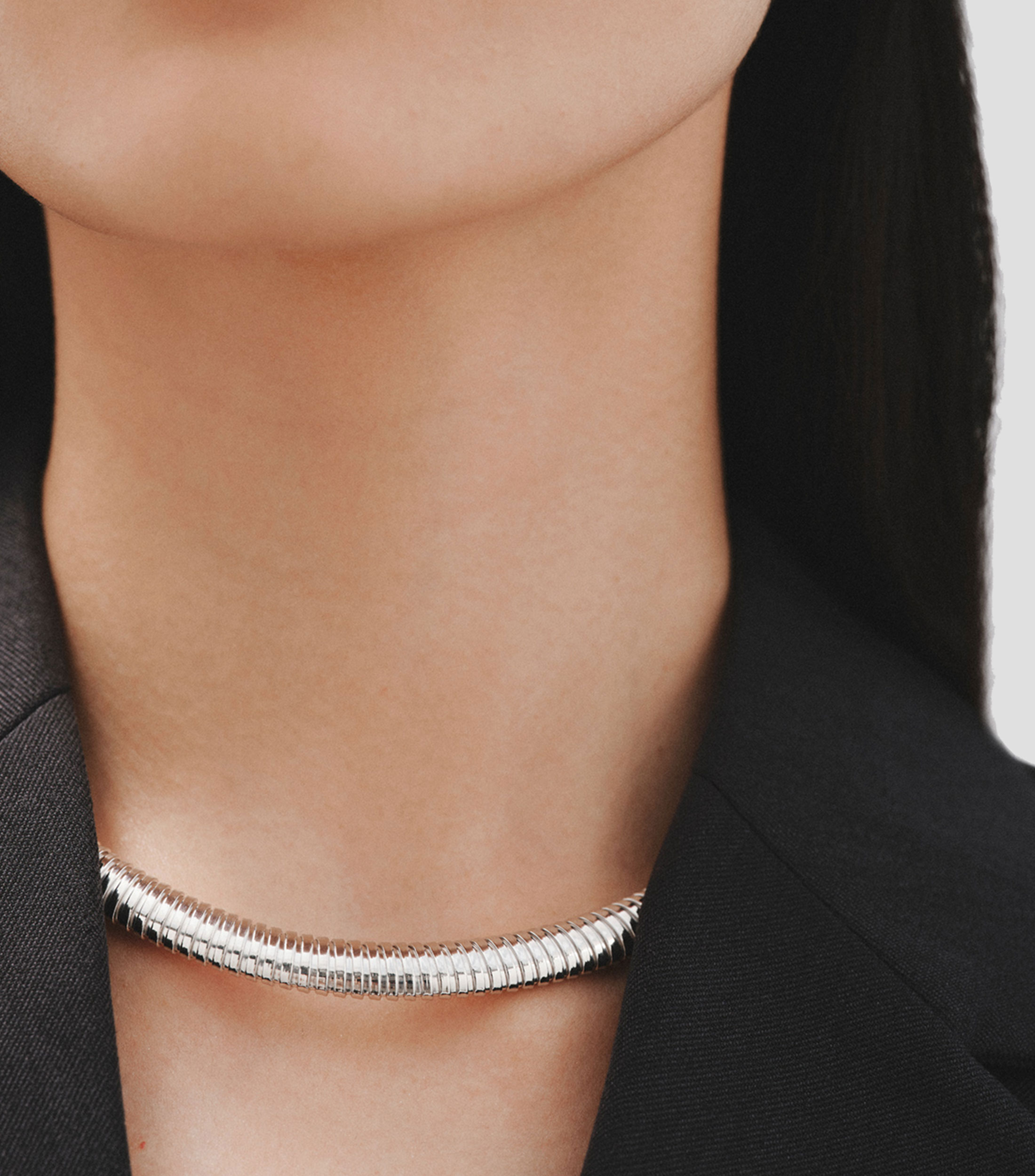 Collar en plata .925 Tubogas Mujer
