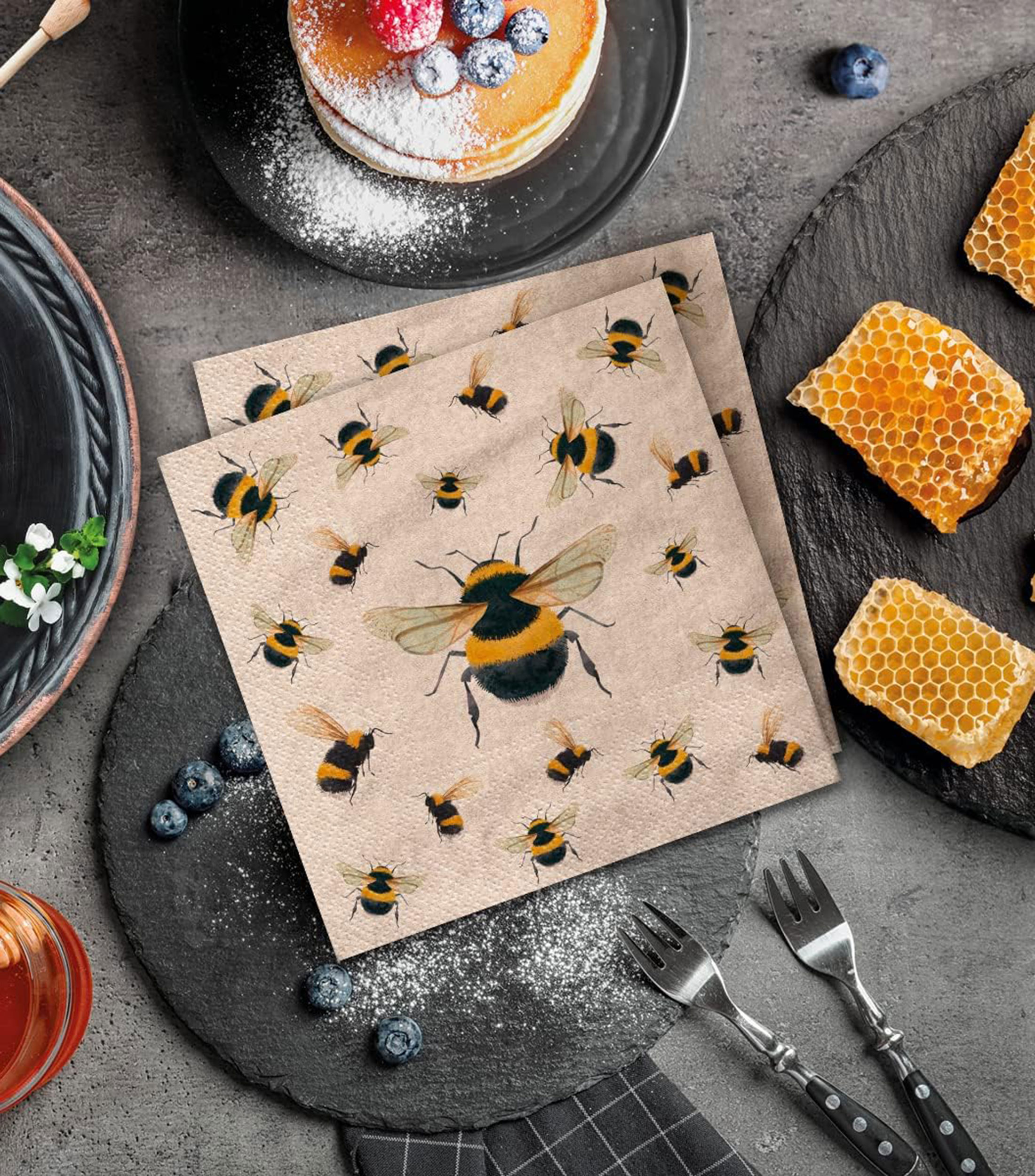 Set 20 Servilletas Abeja de papel