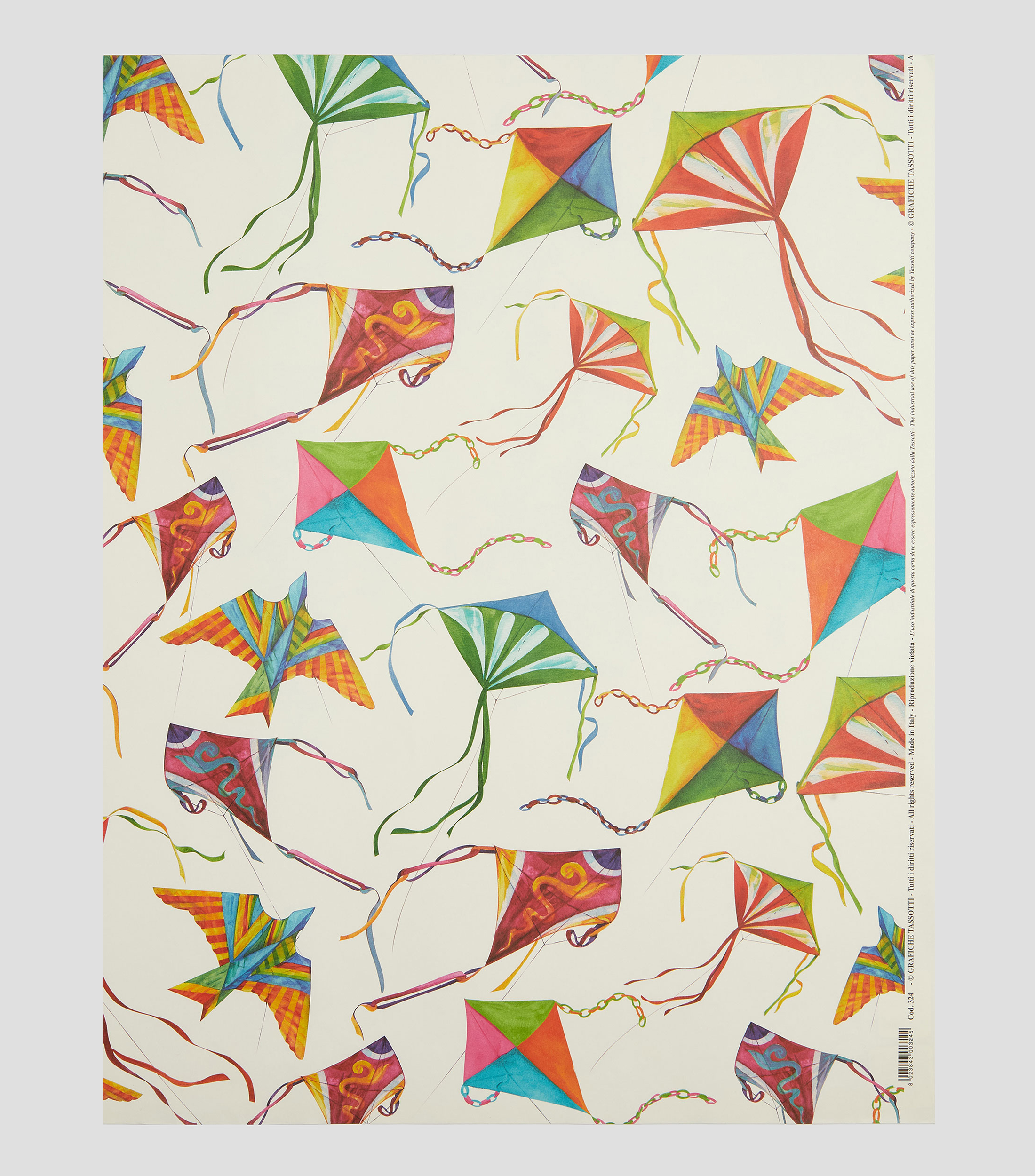 Pliego de papel Papalotes estampado