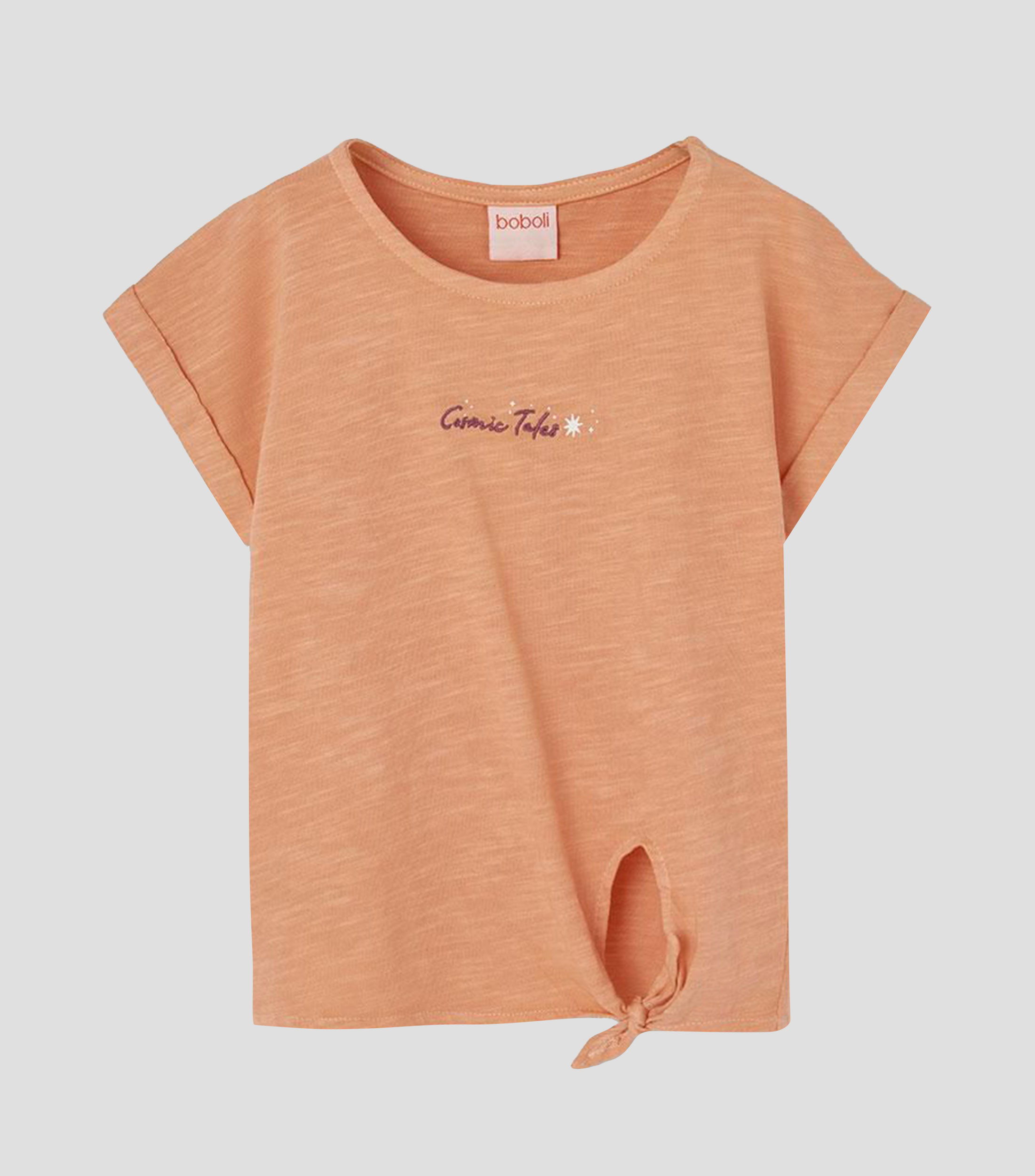 Playera cuello redondo manga corta lisa Niña