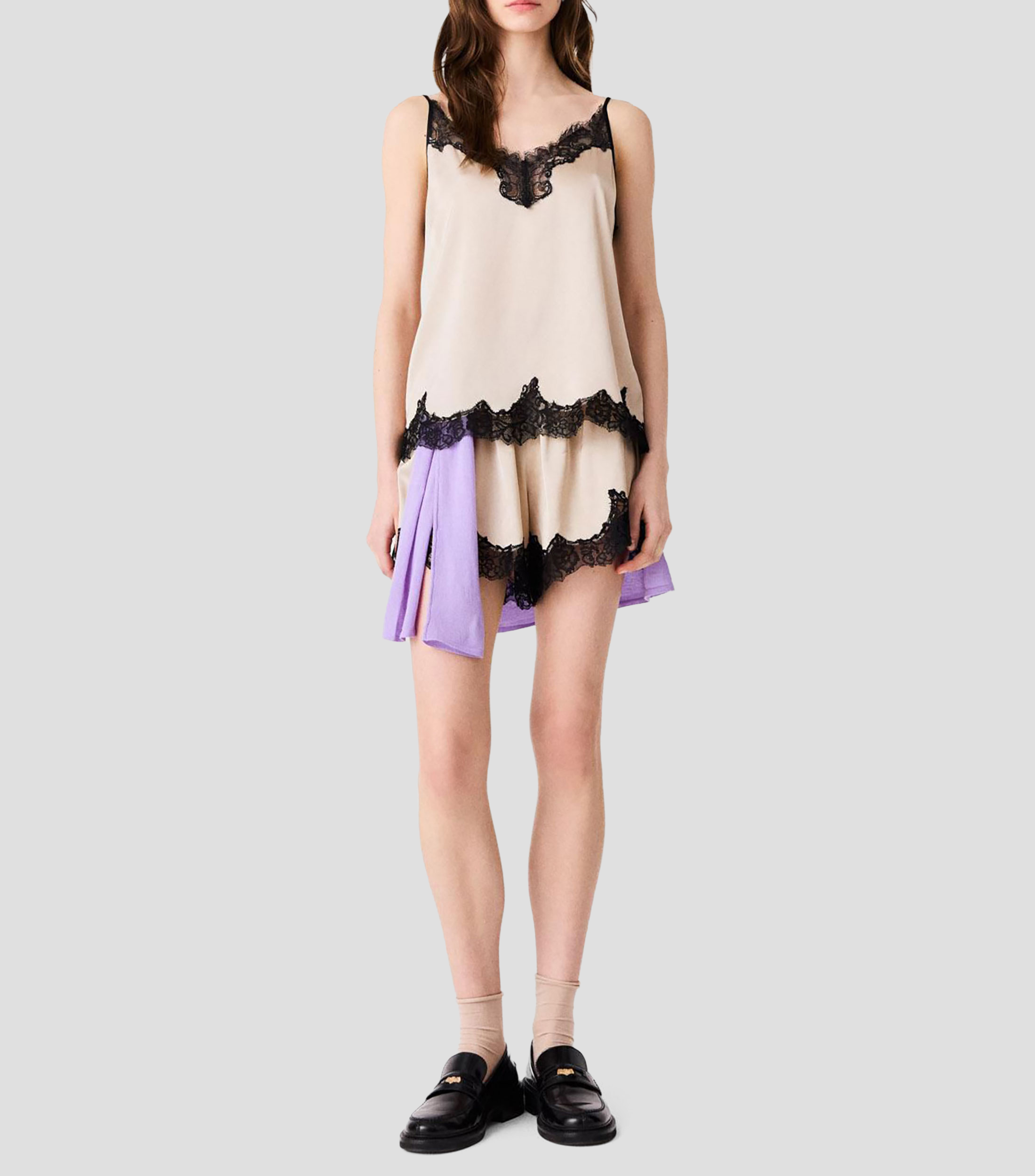 Blusa sólido sin mangas Mujer
