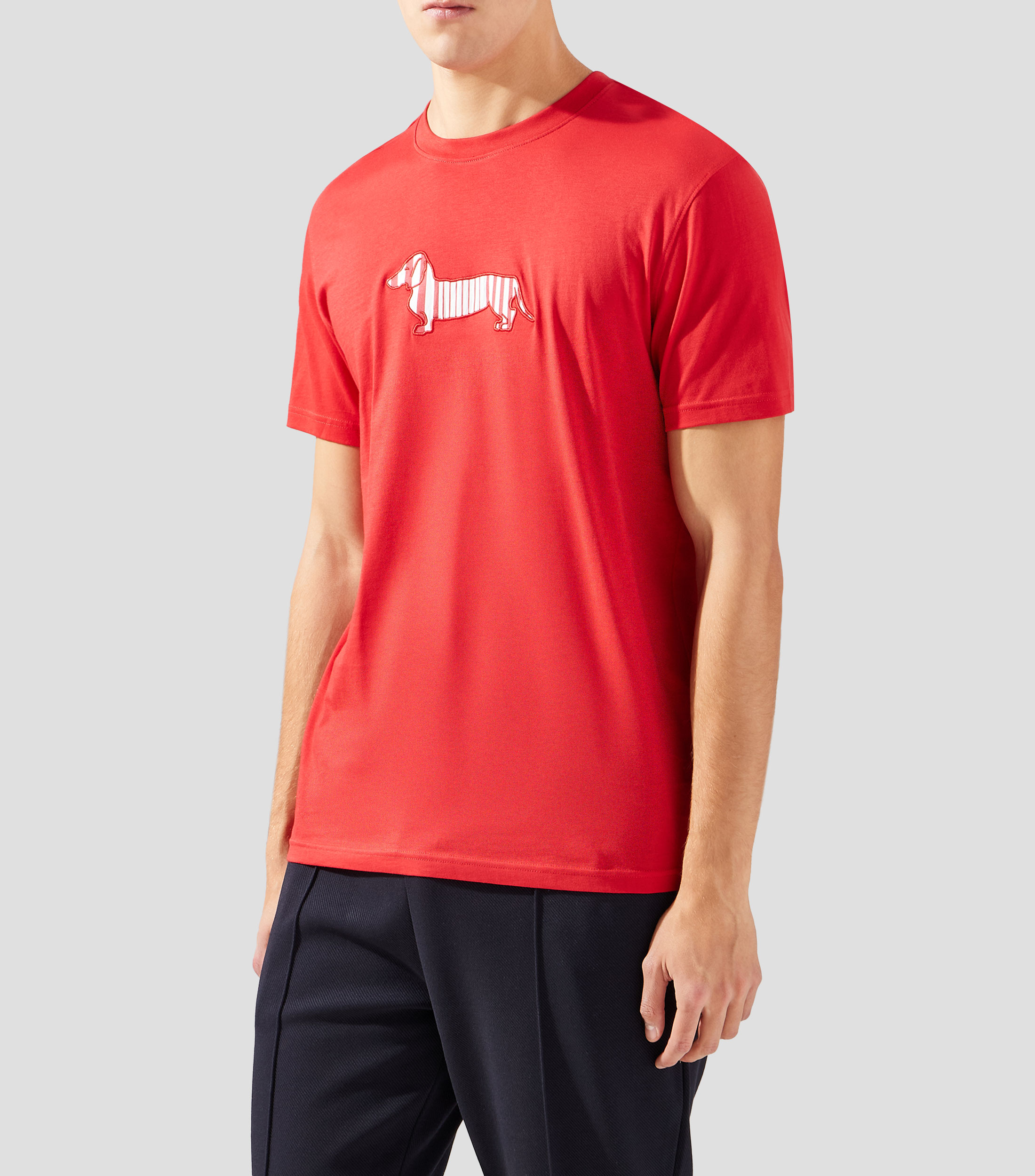 Playera cuello redondo manga corta lisa Hombre