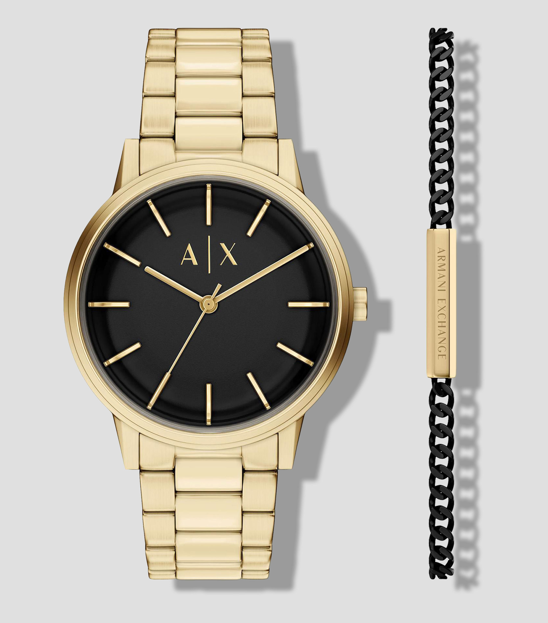 Reloj para Hombre Essential Casual Negro, Dorado