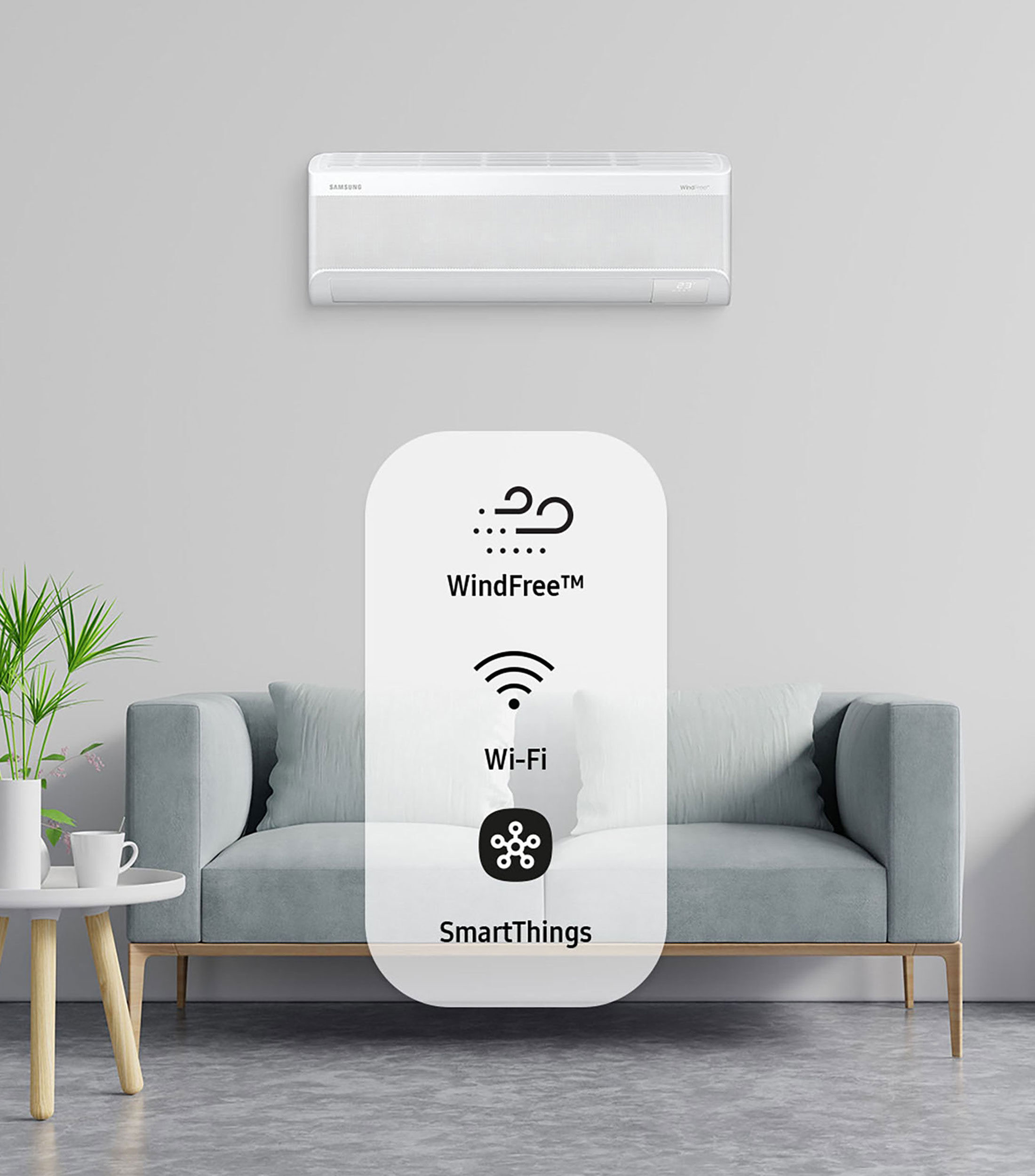 Aire Acondicionado Minisplit Inverter WindFree 12,000 BTUs, 1 Tonelada 220V Frio