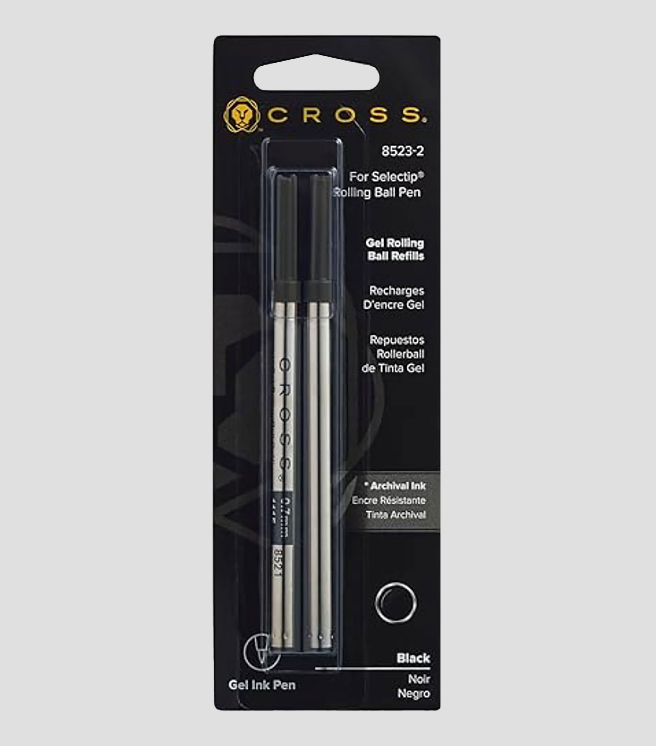 Set 2 Repuestos para Boligrafo Duo Negro Medio Cross